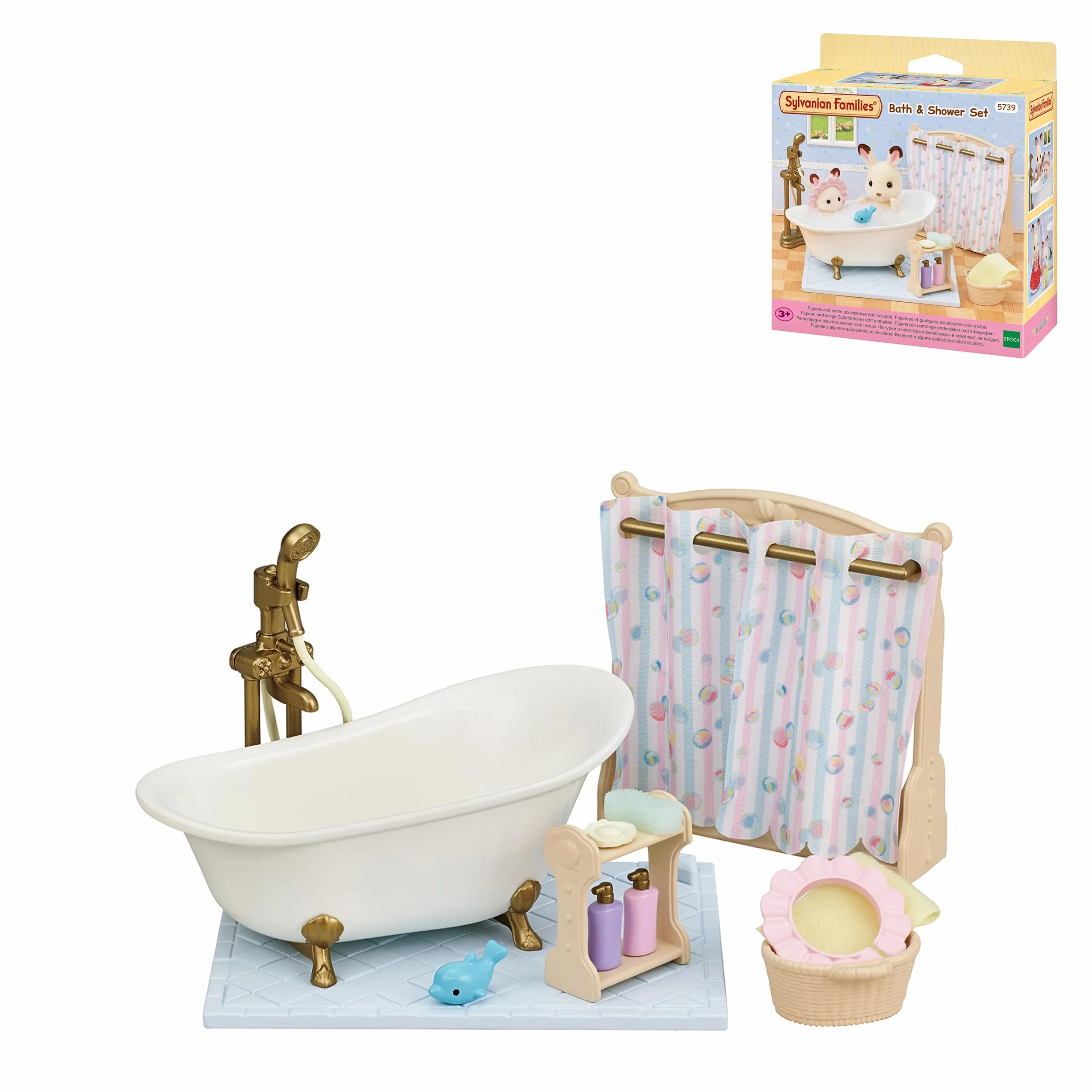 Sylvanian Families - 5739 Set de Baño y Ducha - Casa de muñecas