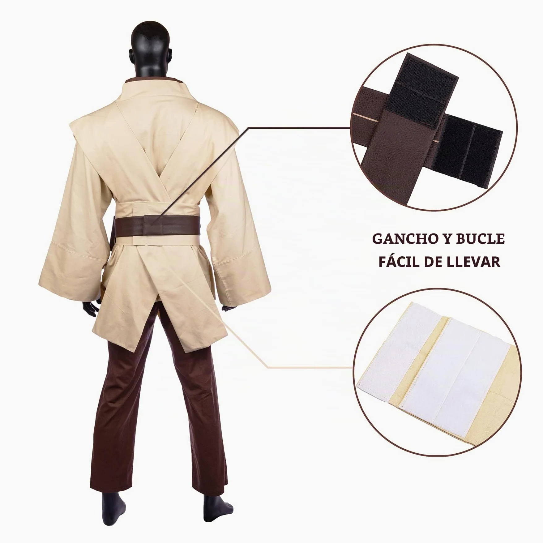 Disfraz de túnica con capucha para hombre, atuendo completo con capa para Halloween y Cosplay