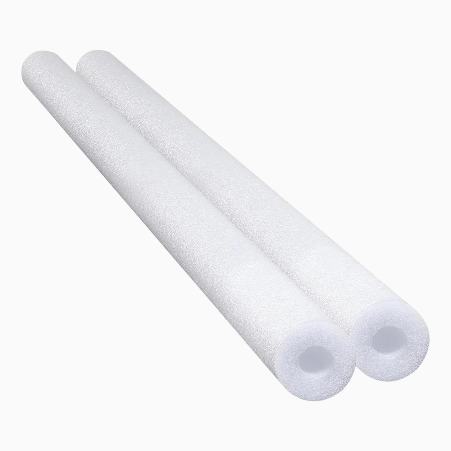 2 flotadores de Piscina Reutilizables, Tubos Huecos para Principiantes, para Playa, Fiesta, decoración, Blanco