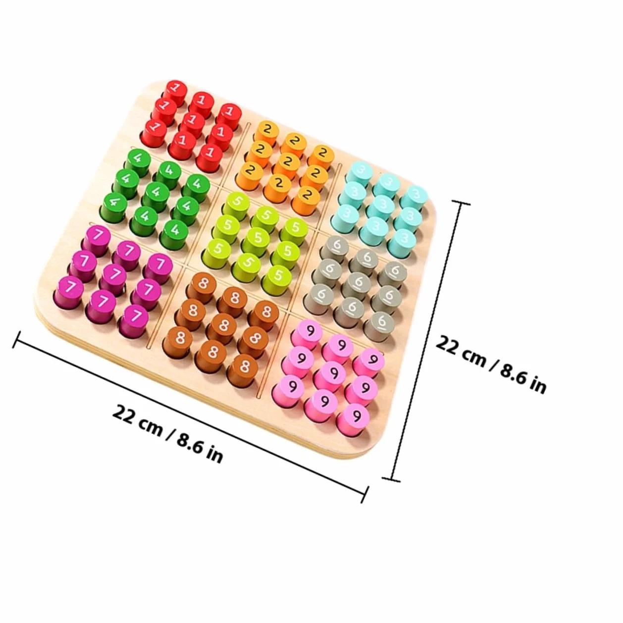 Milisten Juego de Sudoku Educativo para Niños y Niñas, Material Sintético, Desarrolla Habilidades Lógicas, Adecuado para Familias y Grupos, Set de 1 Unidad