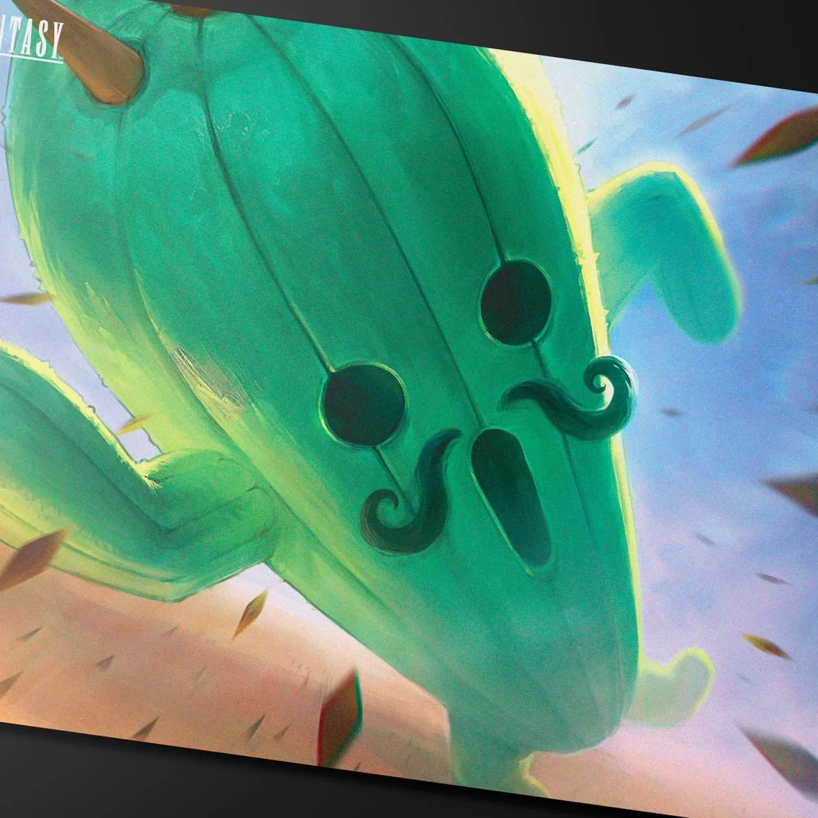 Ultra PRO - Final Fantasy x Universes Beyond Jumbo Cactuar Playmat for Magic: The Gathering | Card Game Playmat, Final Fantasy Collectibles, Desk Mat Mousepad