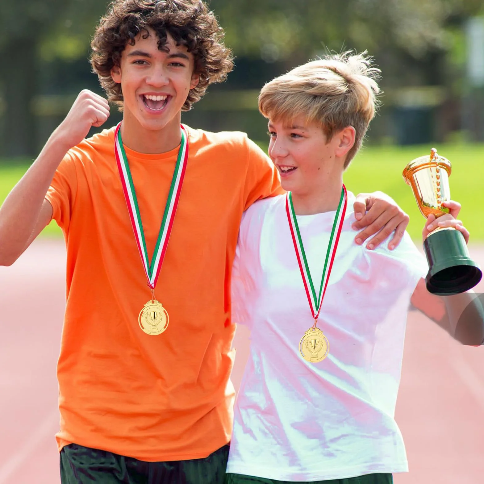 Cinta de Cuello para Medallas 30 Piezas Cordones Medallas Rayas Competiciones Deportivas