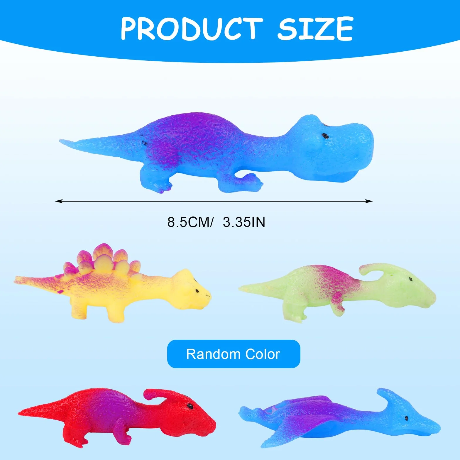Ainiv Juguetes para Dedos de Dinosaurio Tirachinas, 10 Piezas Slingshot Dinosaur Finger Toys, Divertido Juguete Dinosaurio Tirachinas, Dinosaurios Juguetes para Niñas y Niños de 3 Años en Adelante