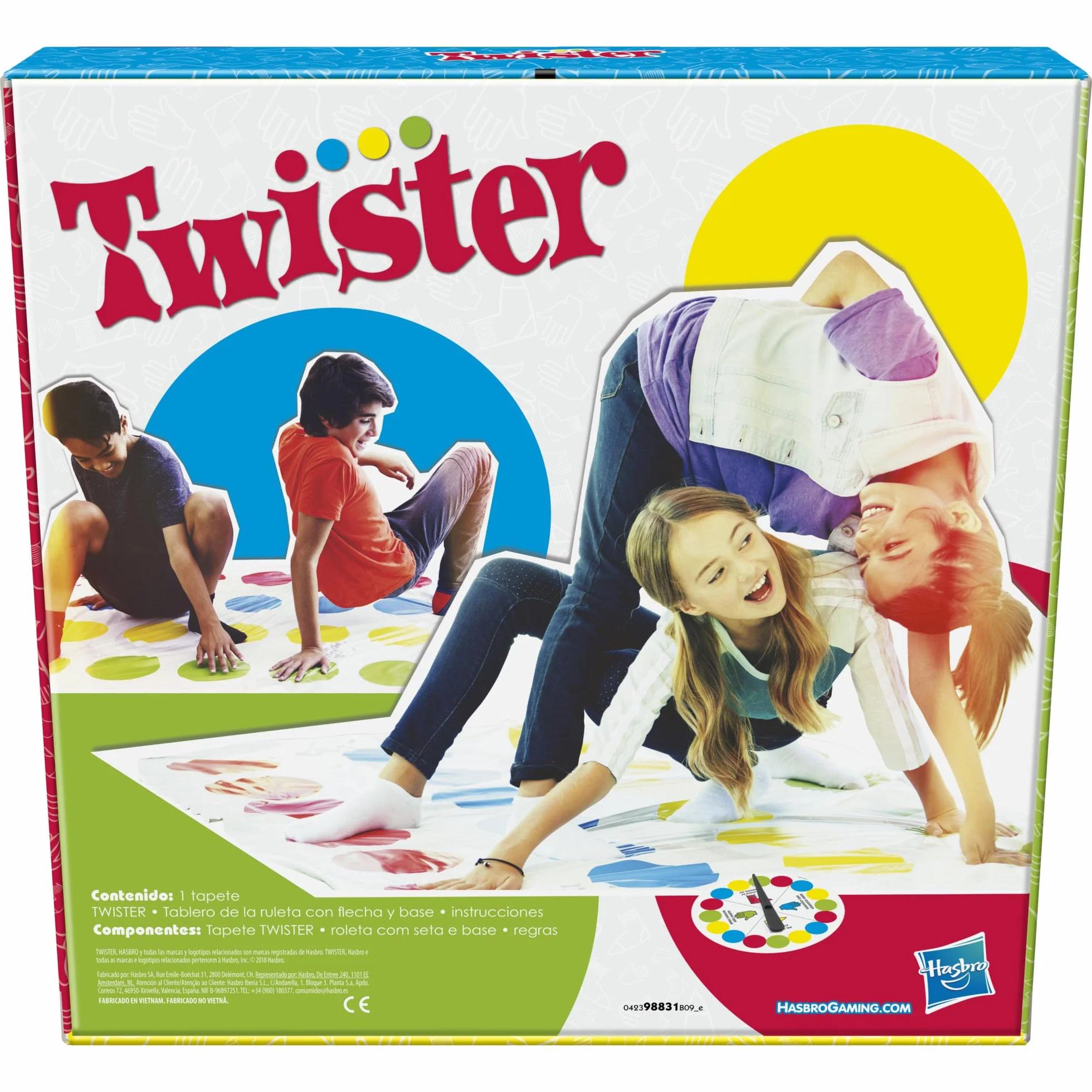 Hasbro Gaming Twister Juego de Habilidad para Fiestas y Familia Niños 6+ Años - Versión Español