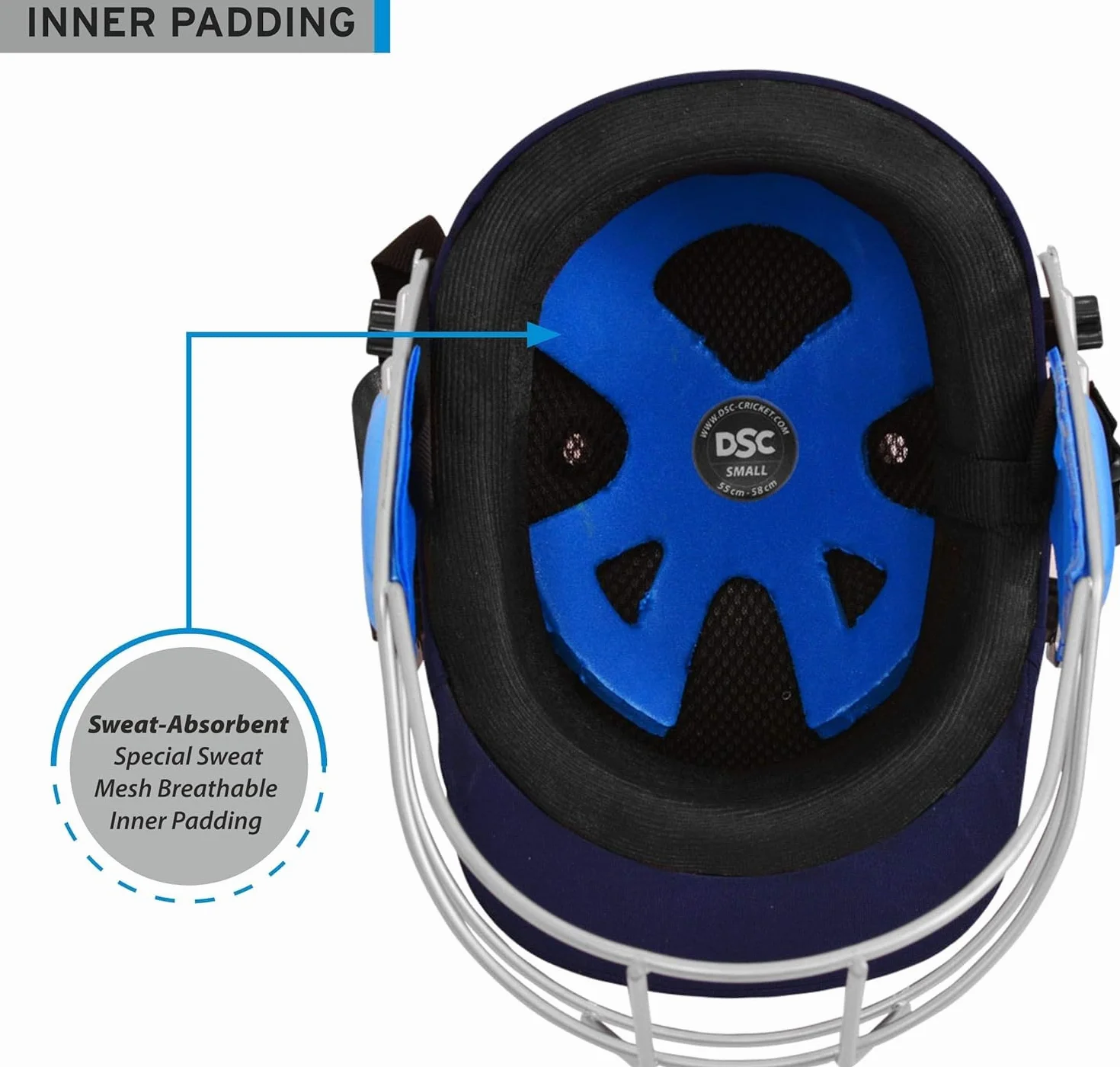 DSC Guard Casco de Cricket Azul Marino