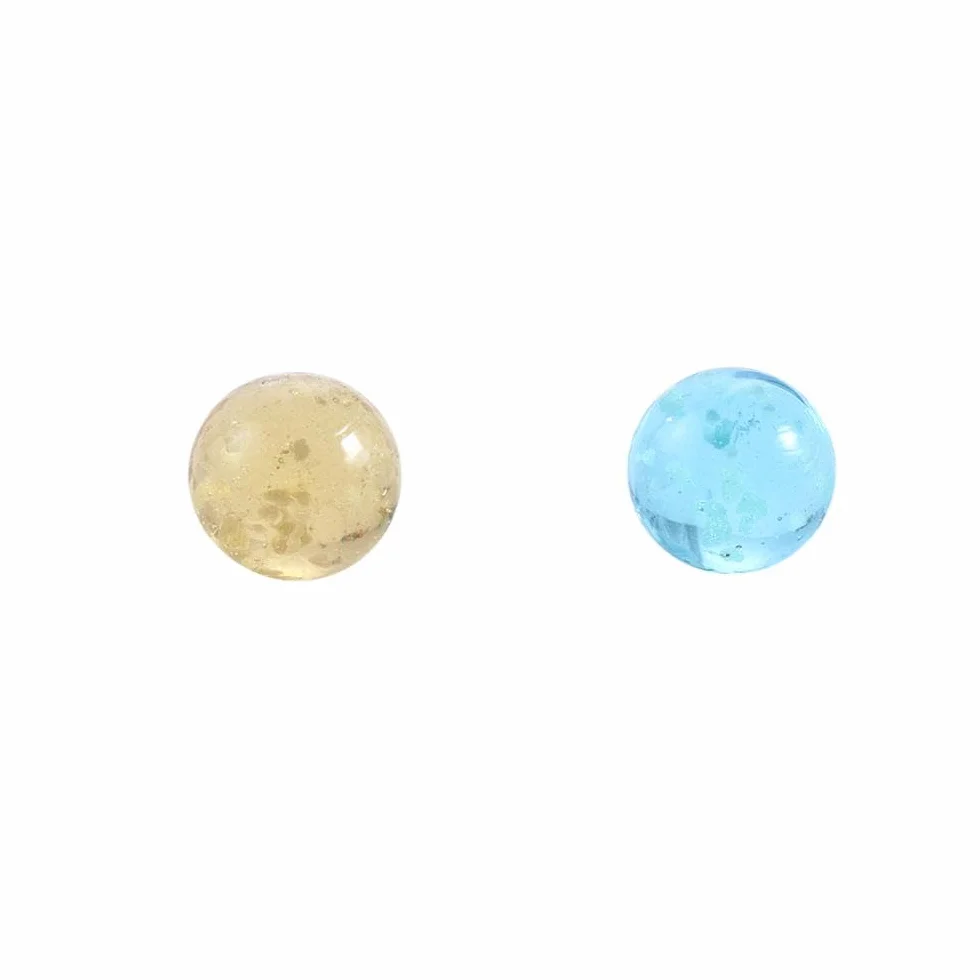 10 bolas de cristal luminosas, máquina de pinball de 12 mm, canicas pequeñas de ganado, canicas de vidrio, bola que rebota, decoración de peceras (dorado)