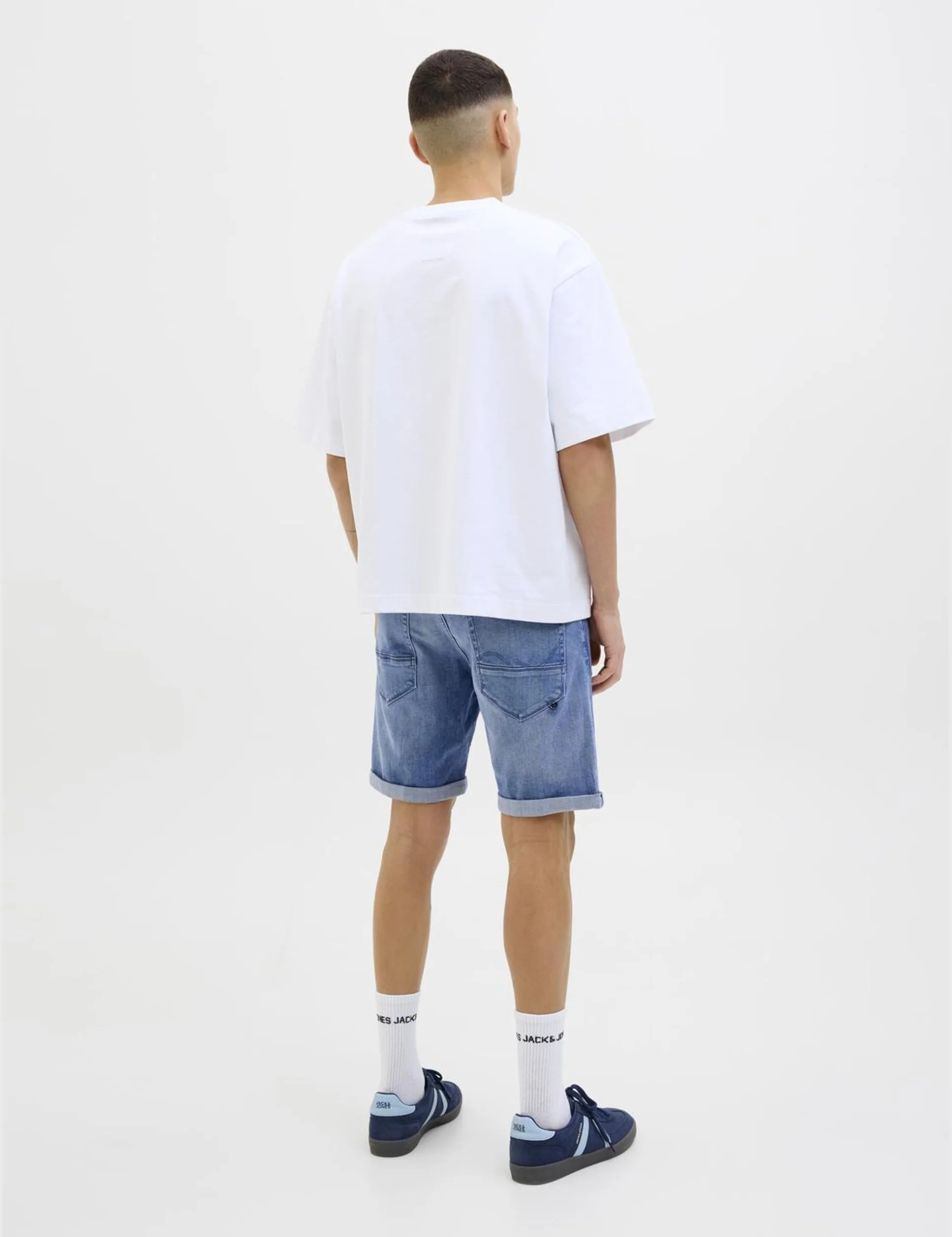 JACK & JONES Pantalones Cortos Hombre Ajuste Regular Bolsillo Botonadura 5 Bolsillos