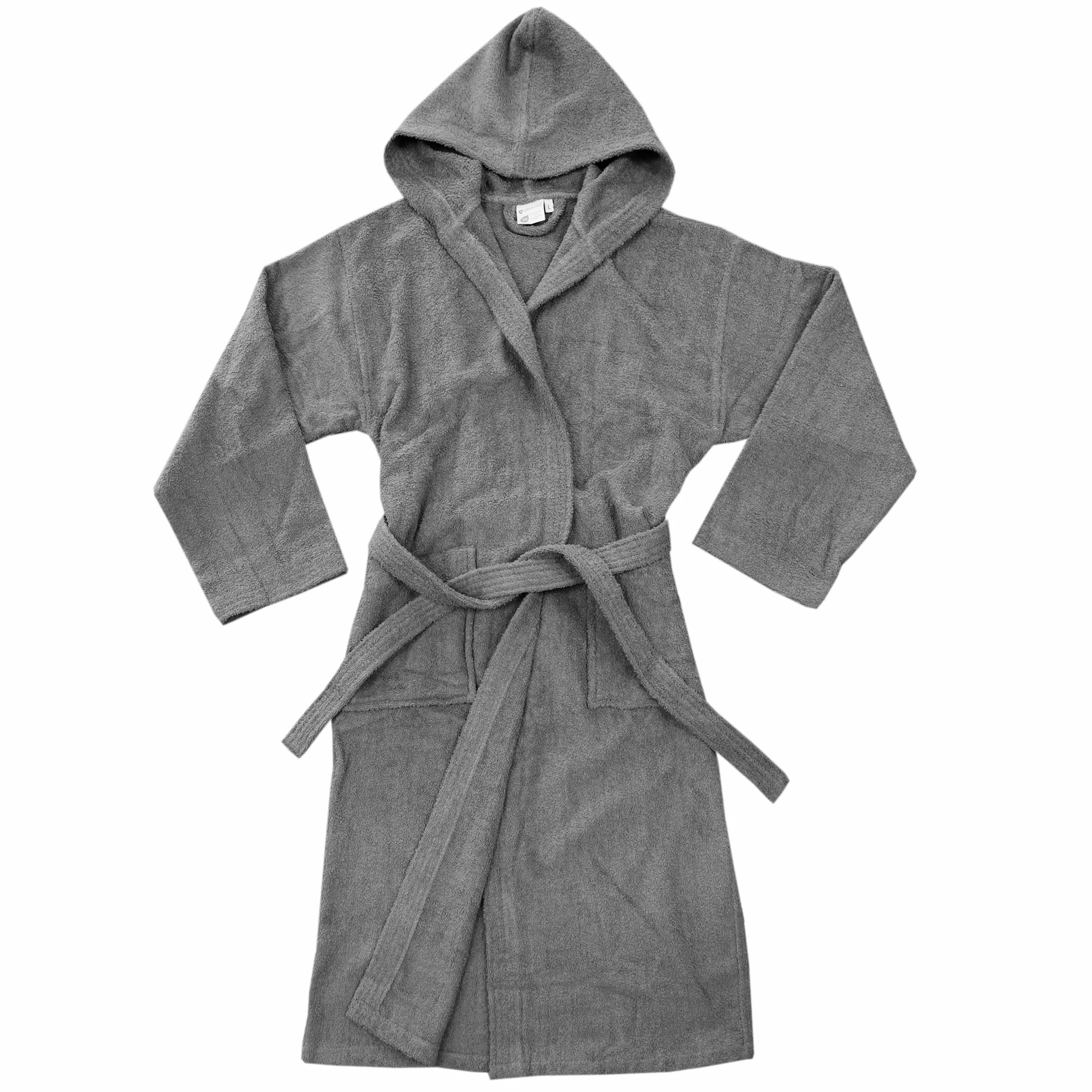 LEBENGOOD Albornoz Hombre Capucha Algodón OEKO-TEX Toalla Rizo Americano 450 gsm Bata Baño