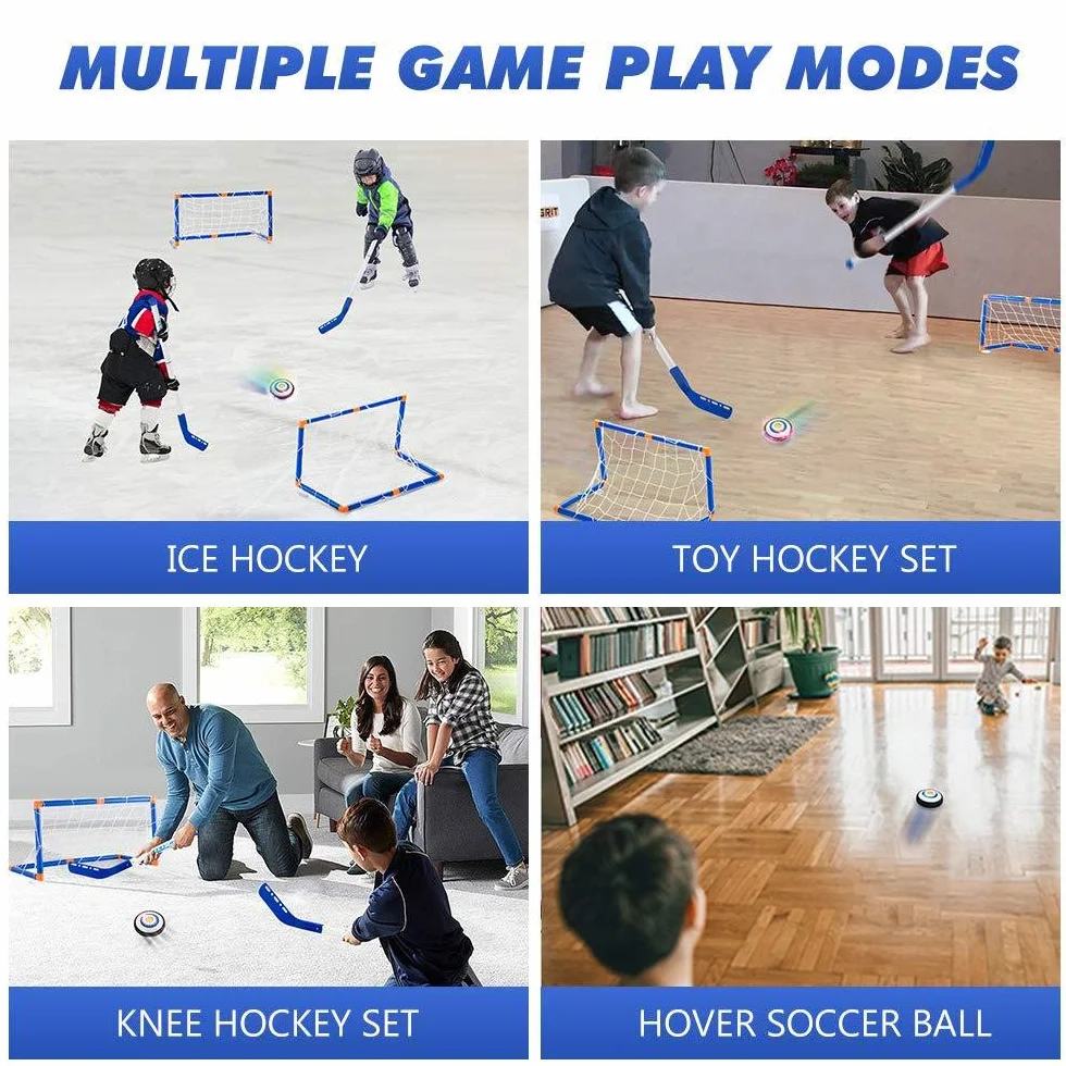 NIWWIN Air Power Football, Hover Football Juego de Juguetes de Hockey 3 en 1, Juego Simulado, Adecuado para Niños y Niñas de 3-12 Años