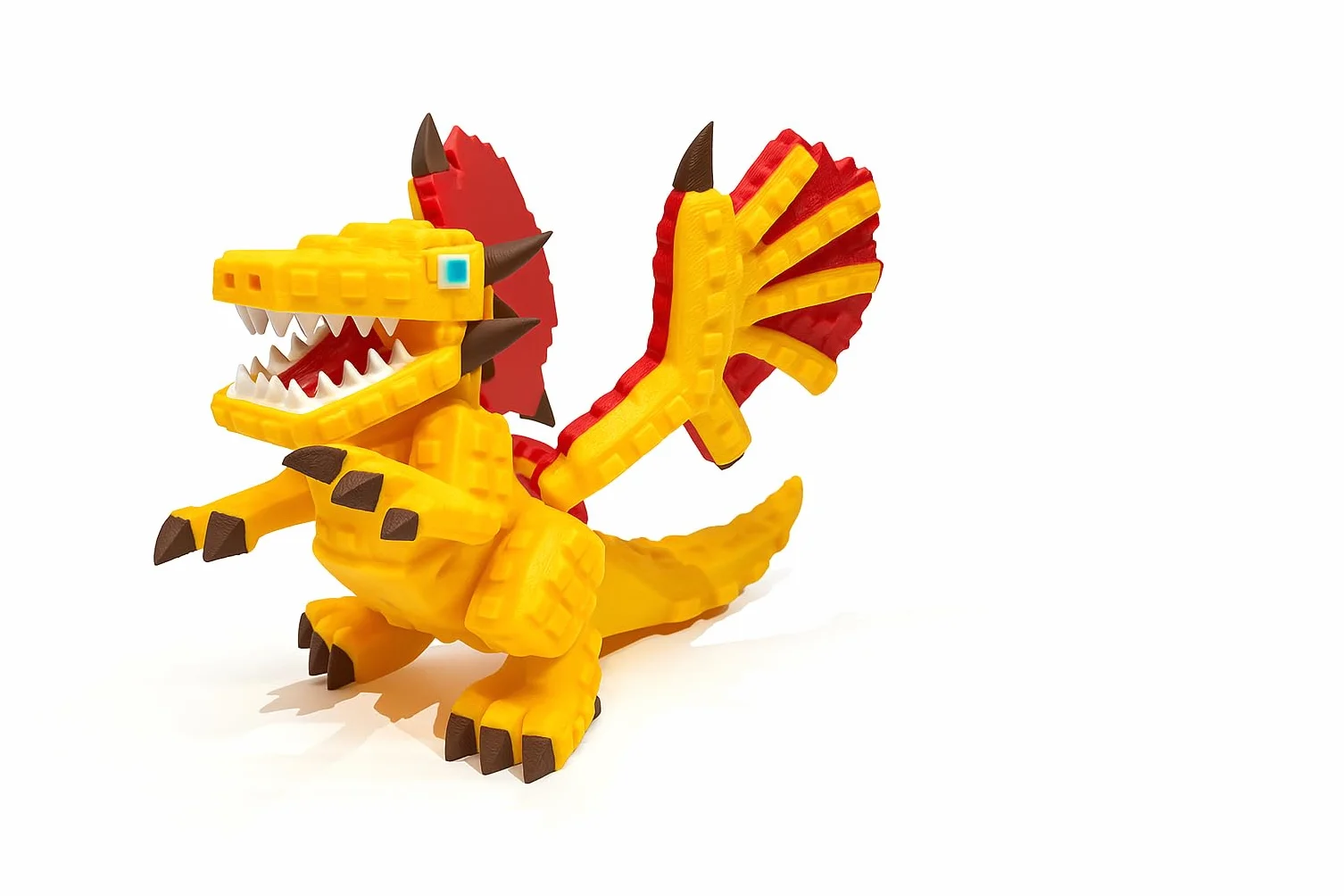 Dragon Cannelloni – Figura articulada Brainrot Italian Memes XXL de 21 cm – Colección Oficial Brainrot - Dragón Amarillo Brain Rot – Dragón Caneloni Figura Coleccionable Viral - 67 Tralalero Tung Tun