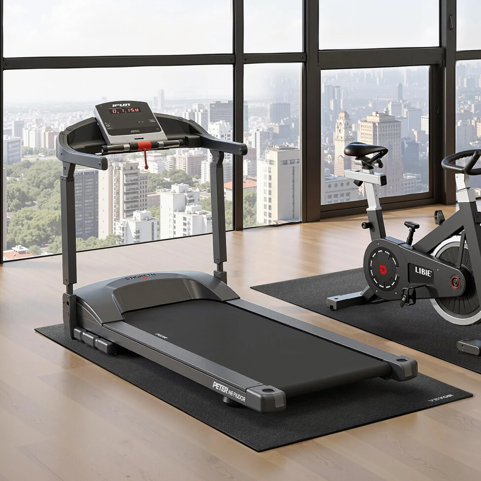 VEVOR Tapete para cinta de correr, protector de suelo de PVC para equipos de ejercicio
