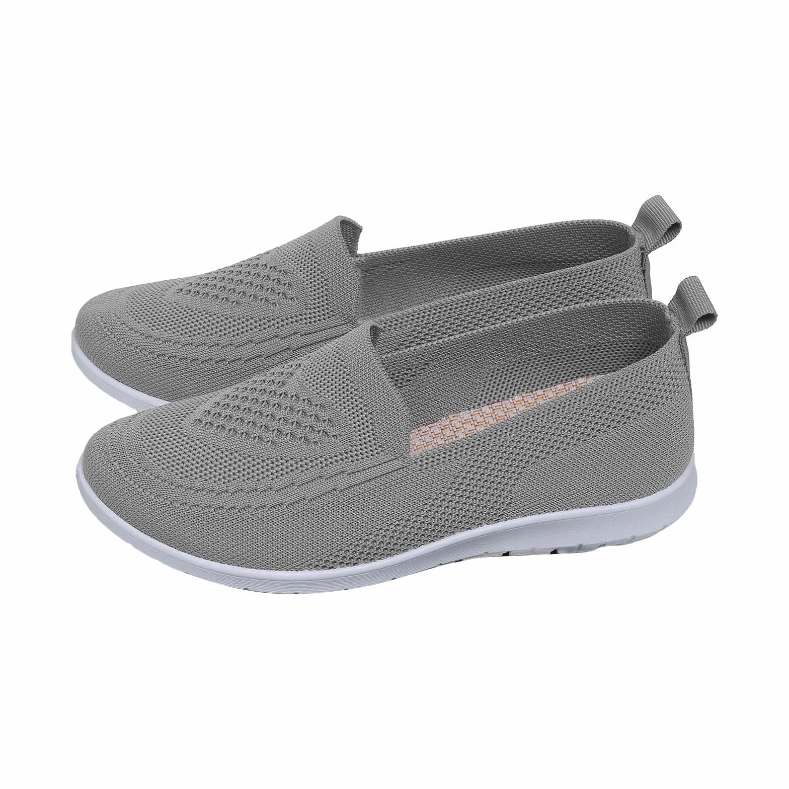 HOOUDO Zapatos Ortopedicos Mujer Deportivos Sin Cordones Antideslizantes Fascitis Plantar