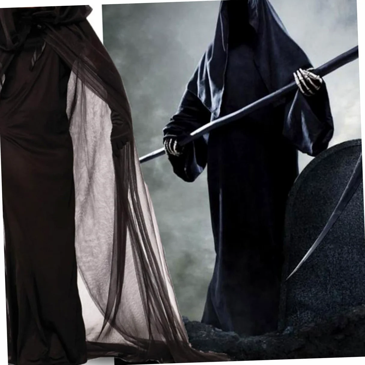 LIFKOME 3 Piezas Disfraz De Bruja Para Mujer Para Actuación Vestido De Bruja Disfraz De Fantasma Vestido Gotico Disfrazada Ropa Gótica Disfraces De Halloween Para Mujeres Black