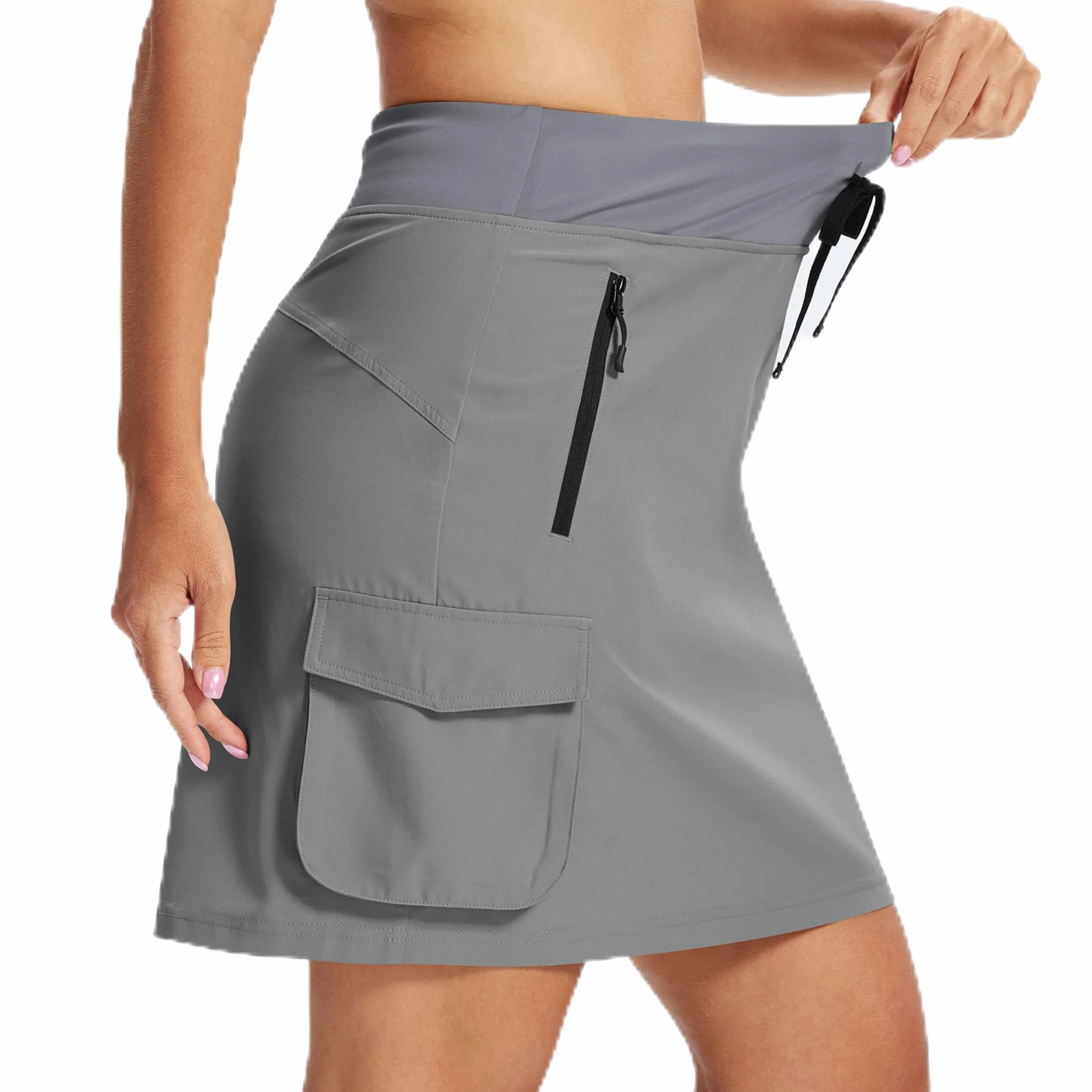 MoFiz Faldas Mujer Verano Falda Golf Deportivas Pantalon Falda Tenis con Bolsillos Cargo