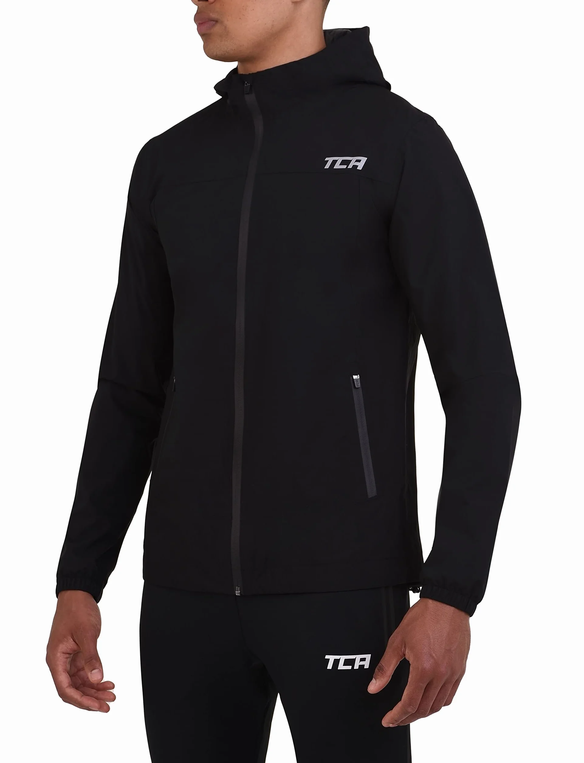 TCA Chubasquero Running Impermeable Hombre Bolsillos