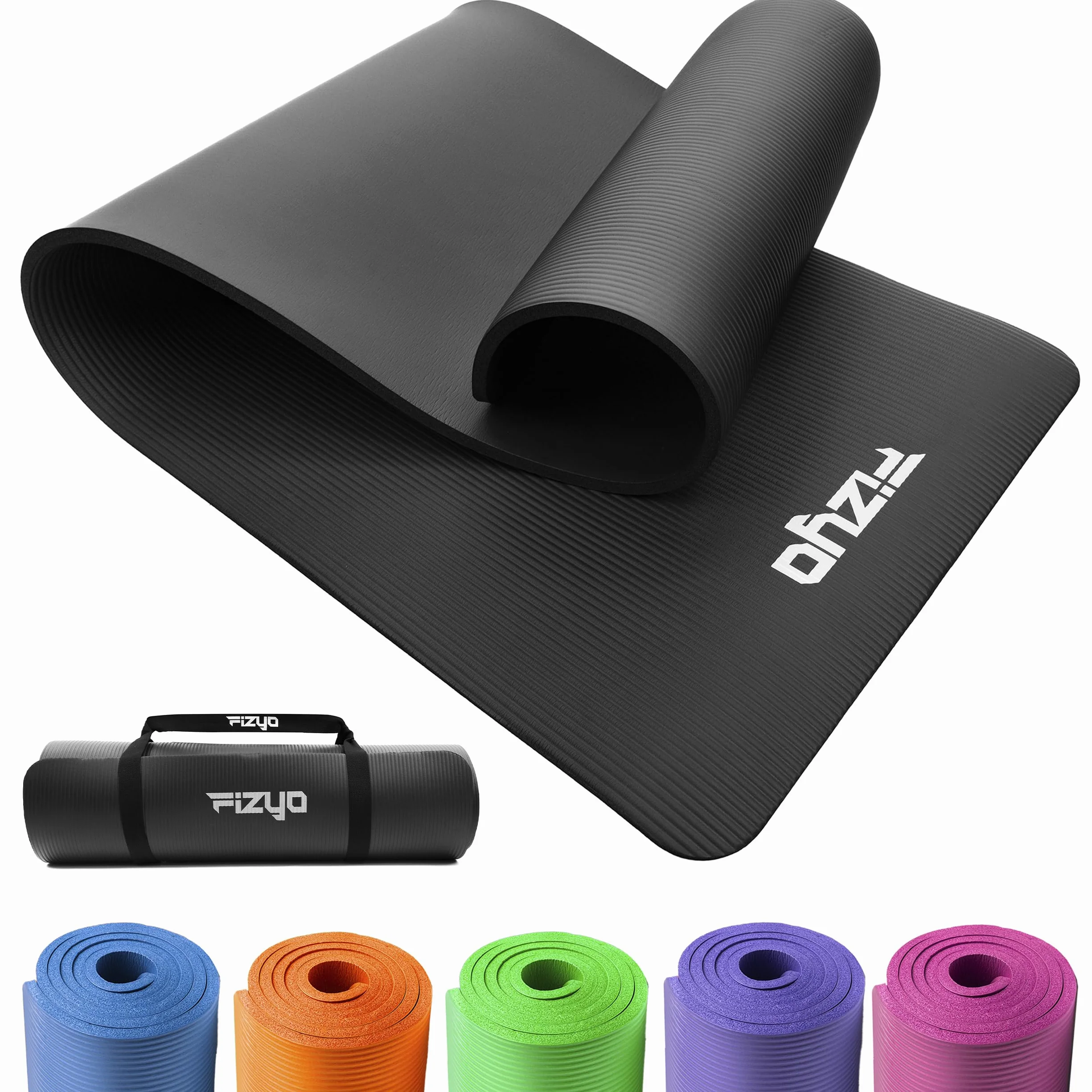 Fizyo Esterilla de Yoga Antideslizante NBR 190 x 60 cm para Pilates y Fitness
