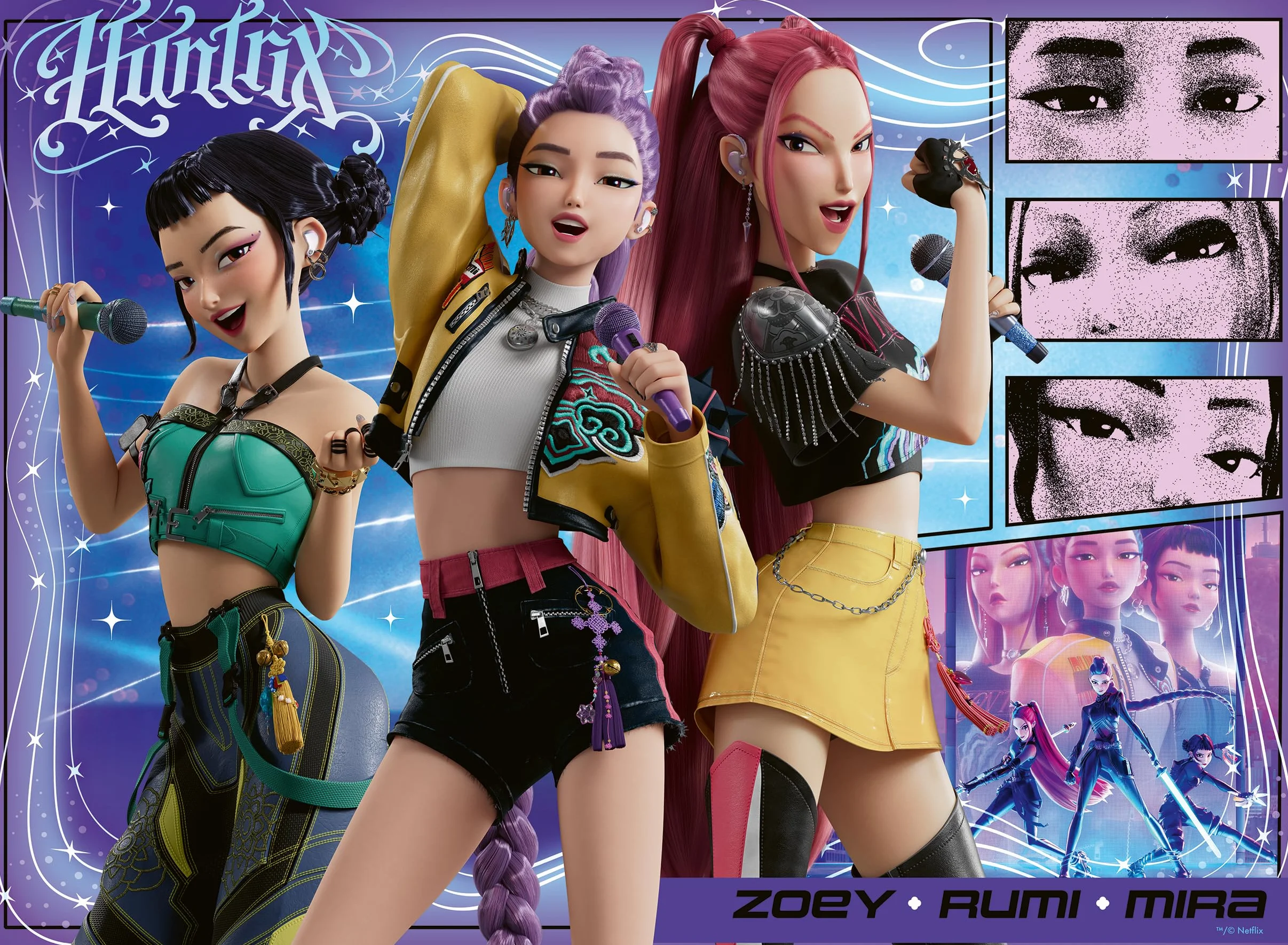 Ravensburger KPOP Demon Hunters 100 XXL Piezas Puzzle 6 Años 49x36cm