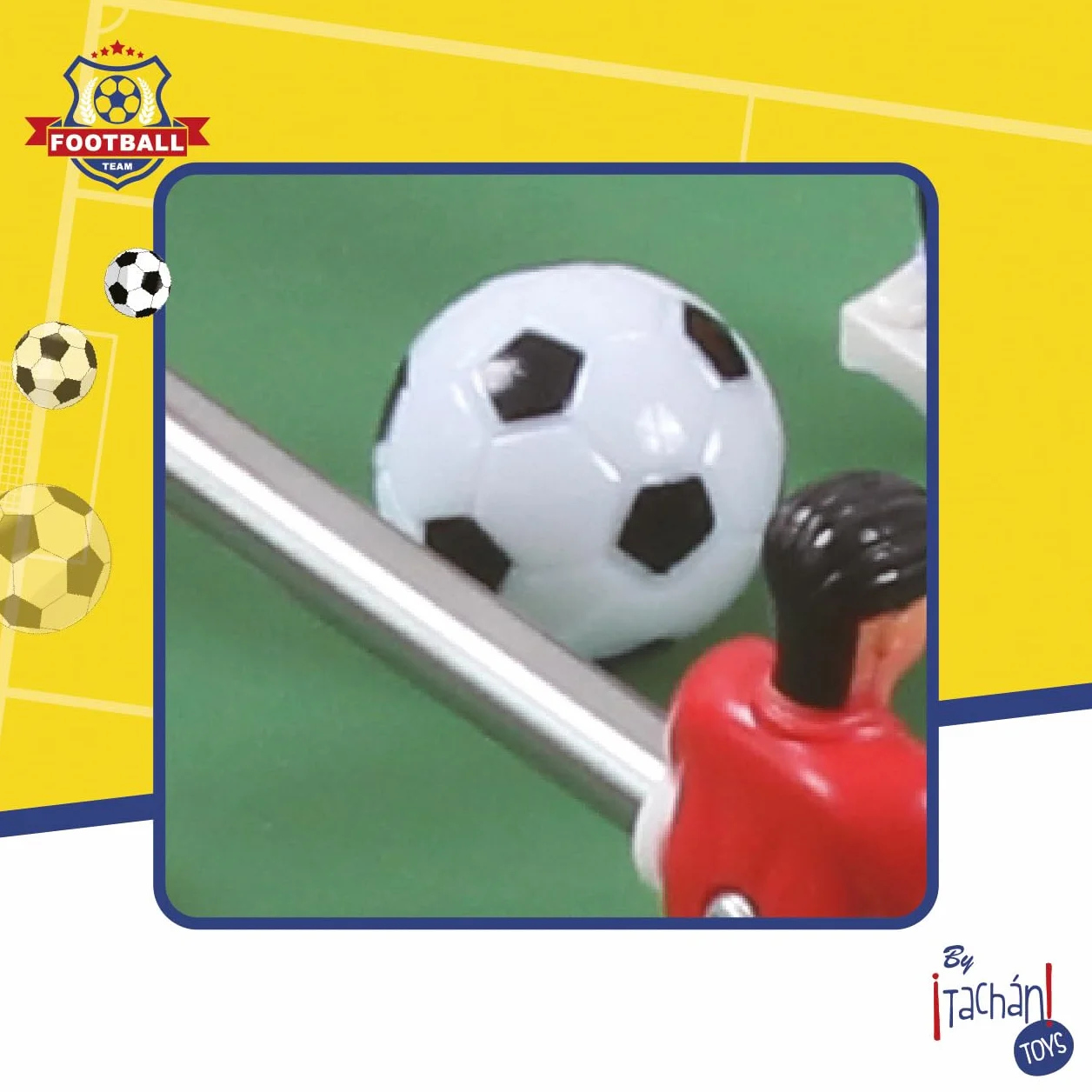 Tachan- Futbolín, Color marrón/Verde (CPA Toy Group 7322035), a partir de 14 años.