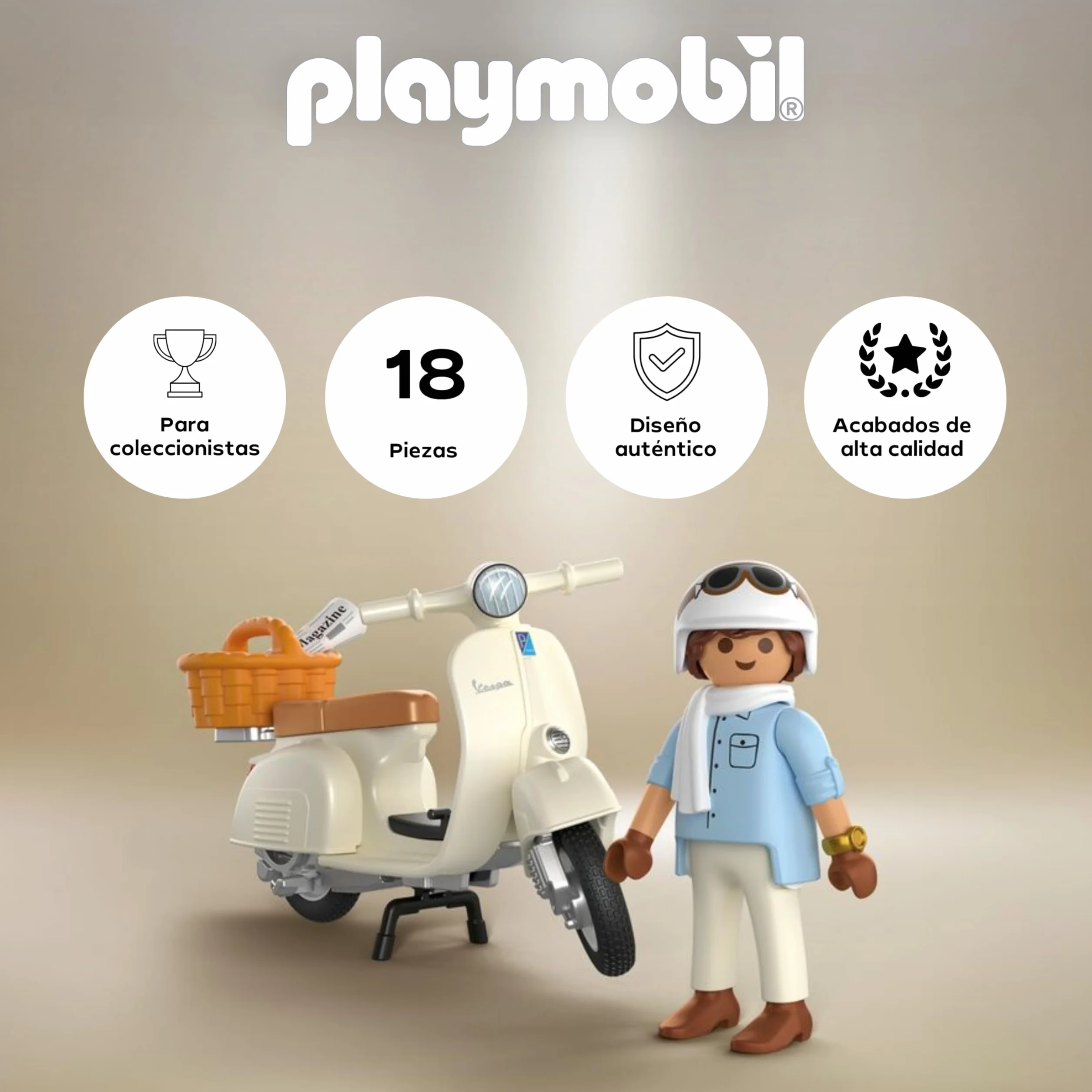 PLAYMOBIL | Vehículos | 80 años de Vespa: Estilo clásico