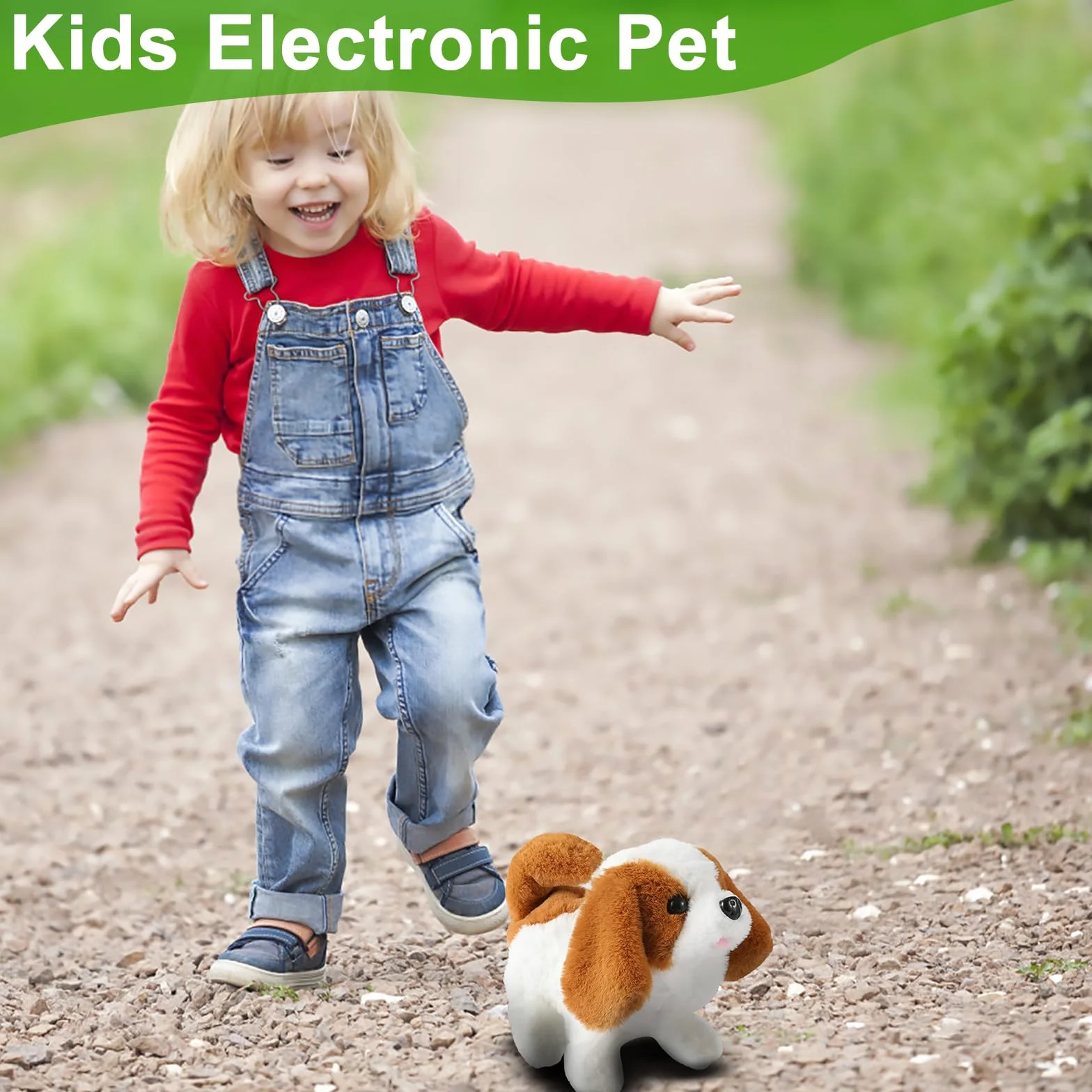 Perros de juguete para perros de 1 a 3 años, juguetes para niños de 1, 2, 3 años, juguete interactivo electrónico, regalo de 2, 3, 4 años, juguete de peluche para niños y niñas, regalo de cumpleaños