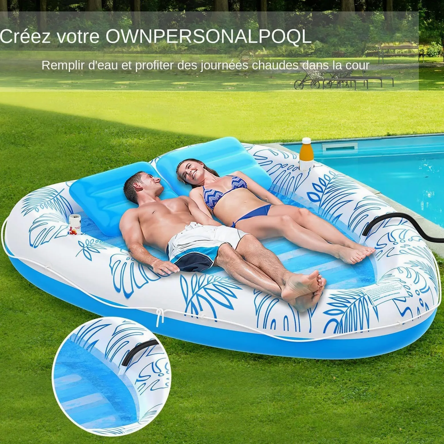 Flotadores de Piscina para Parejas para Adultos,Flotadores de Piscina para | Flotador de piscina cómodo y durade