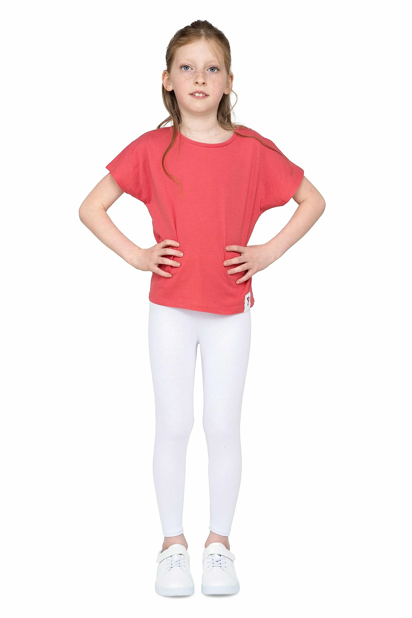 Zoe Leggings de algodón para niñas Pantalones suaves