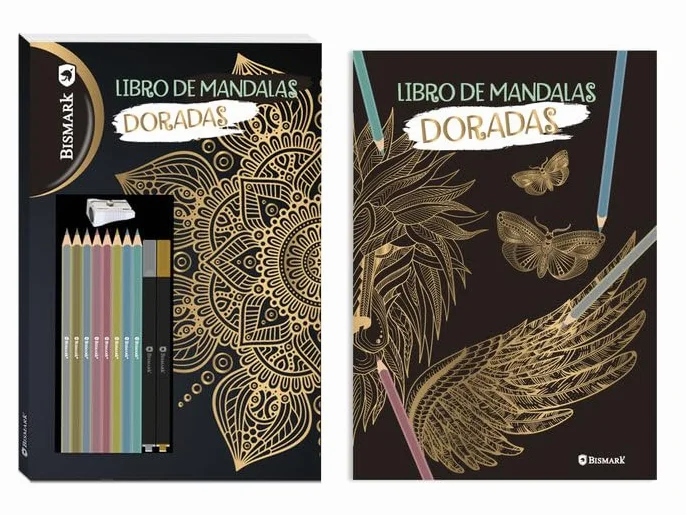 Libro DE Mandalas para Colorear + LAPICEROS/ROTUS