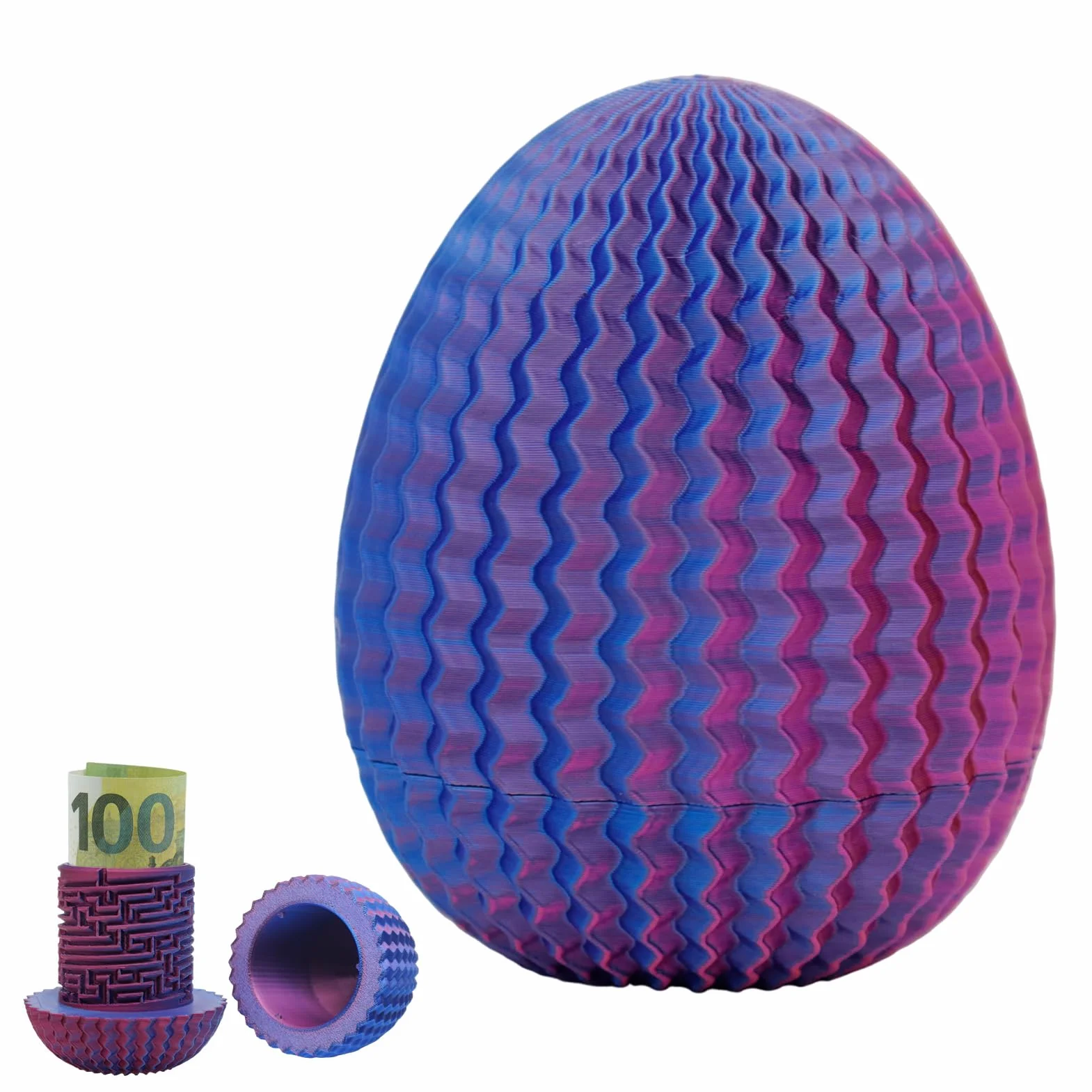 Caja de Regalo con Forma de Laberinto,Caja de Rompecabezas Tipo Laberinto para Dinero,cajade Rompecabezas Impresa en 3D,cajade laberintosecreta Ovalada,cajade Regalo con Forma de Laberinto (Morado)