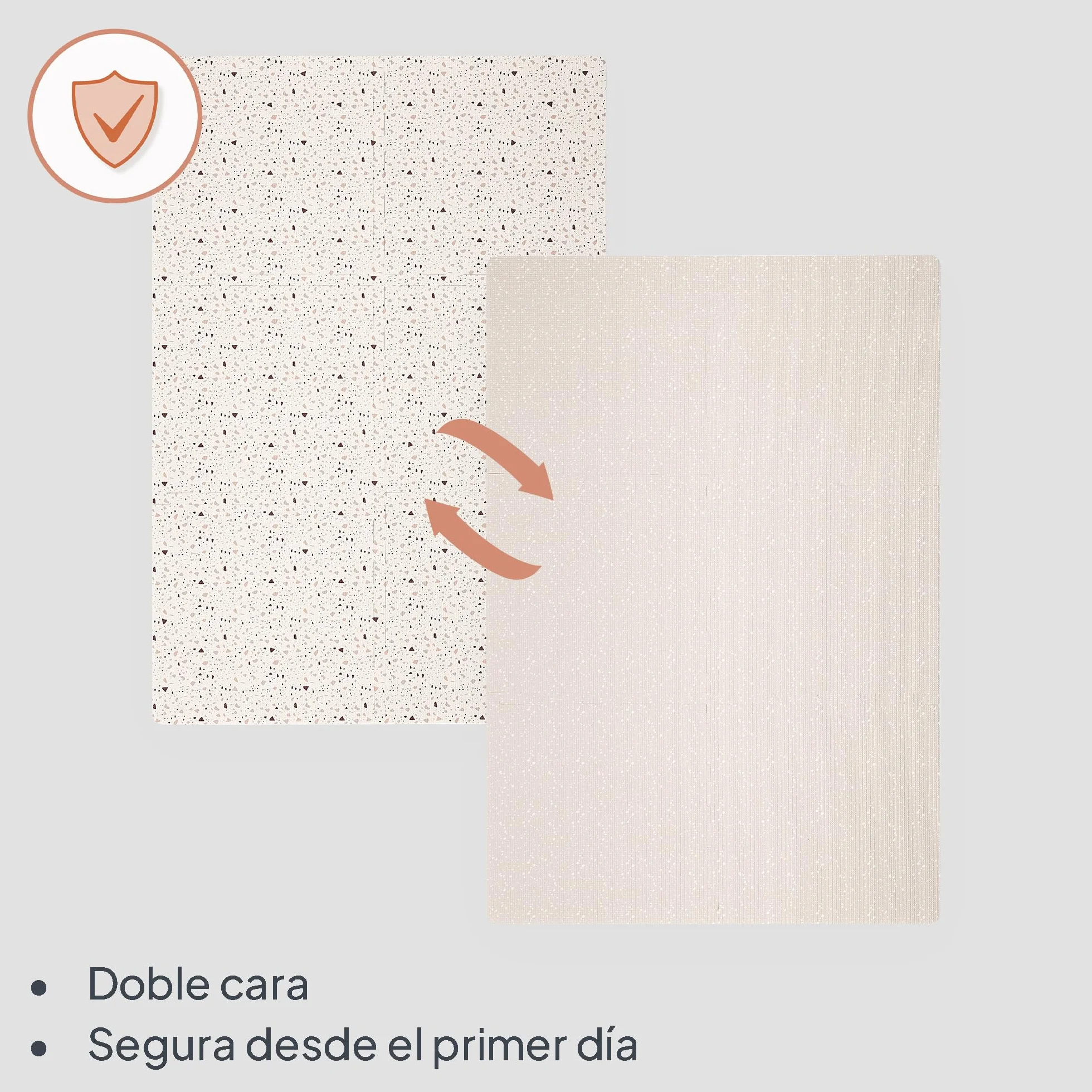 Lionelo YOKA Alfombra niños Puzzle de 6 Piezas para Gatear Doble Cara No tóxica Inodora Antideslizante Fácil de Limpiar 173 x 116 x 1,5 cm