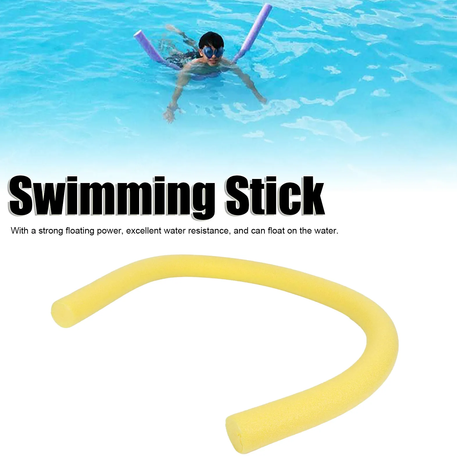 Annadue 9 Piezas/1 Pieza de Fideos de Espuma EPE para Piscina, Palo Flotante de Agua para Juegos con los Ojos Vendados, Juguete de Ayuda para Nadar para Niños para Fiesta en la Piscina Diversión Al
