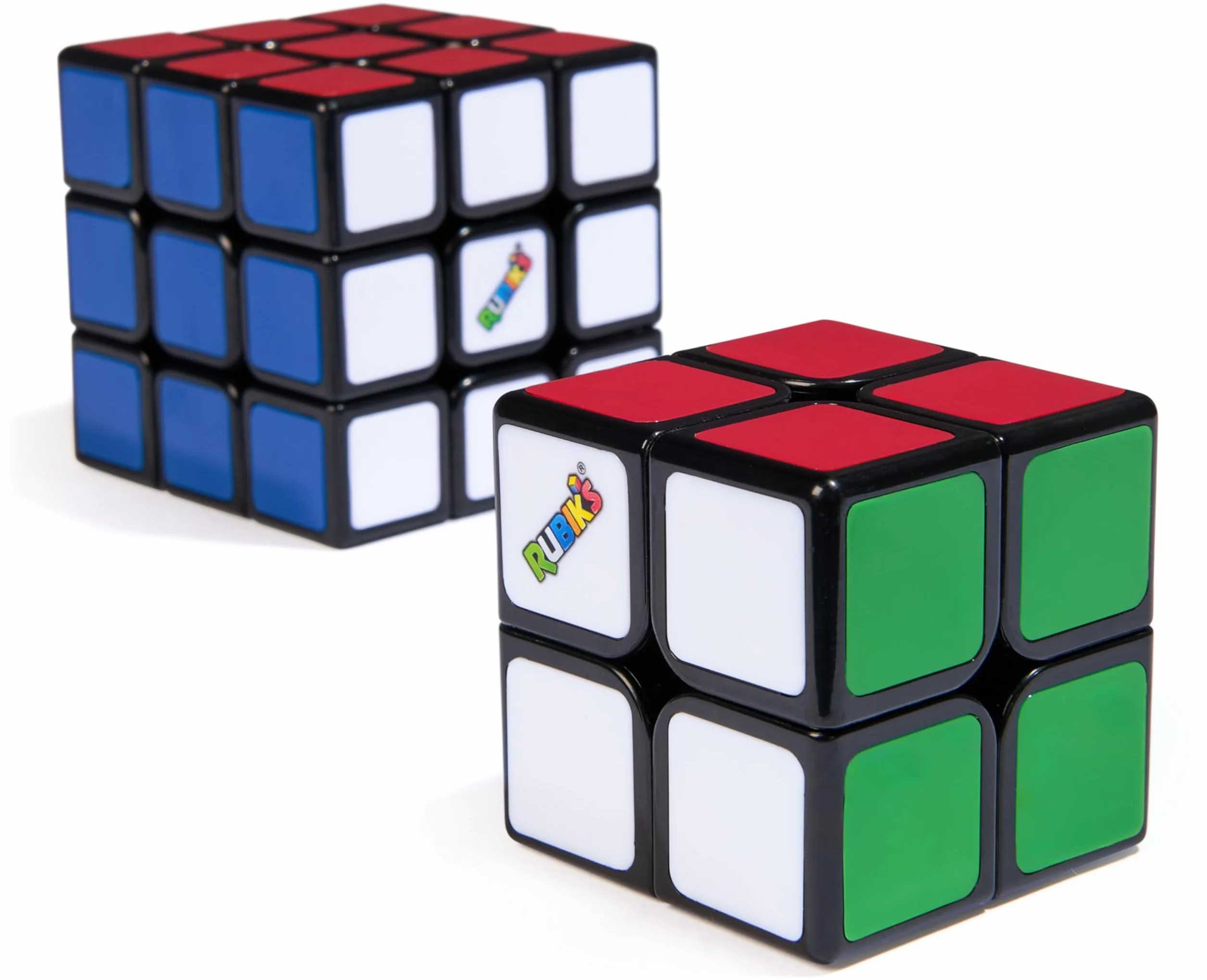 Rubiks - Pack Duo Cubo Rubik - Juego de Rompecabezas 3x3 y versión Mini 2x2 - Cubo Mágico para Desafiar la Mente - Juguetes Niños 8 Años +
