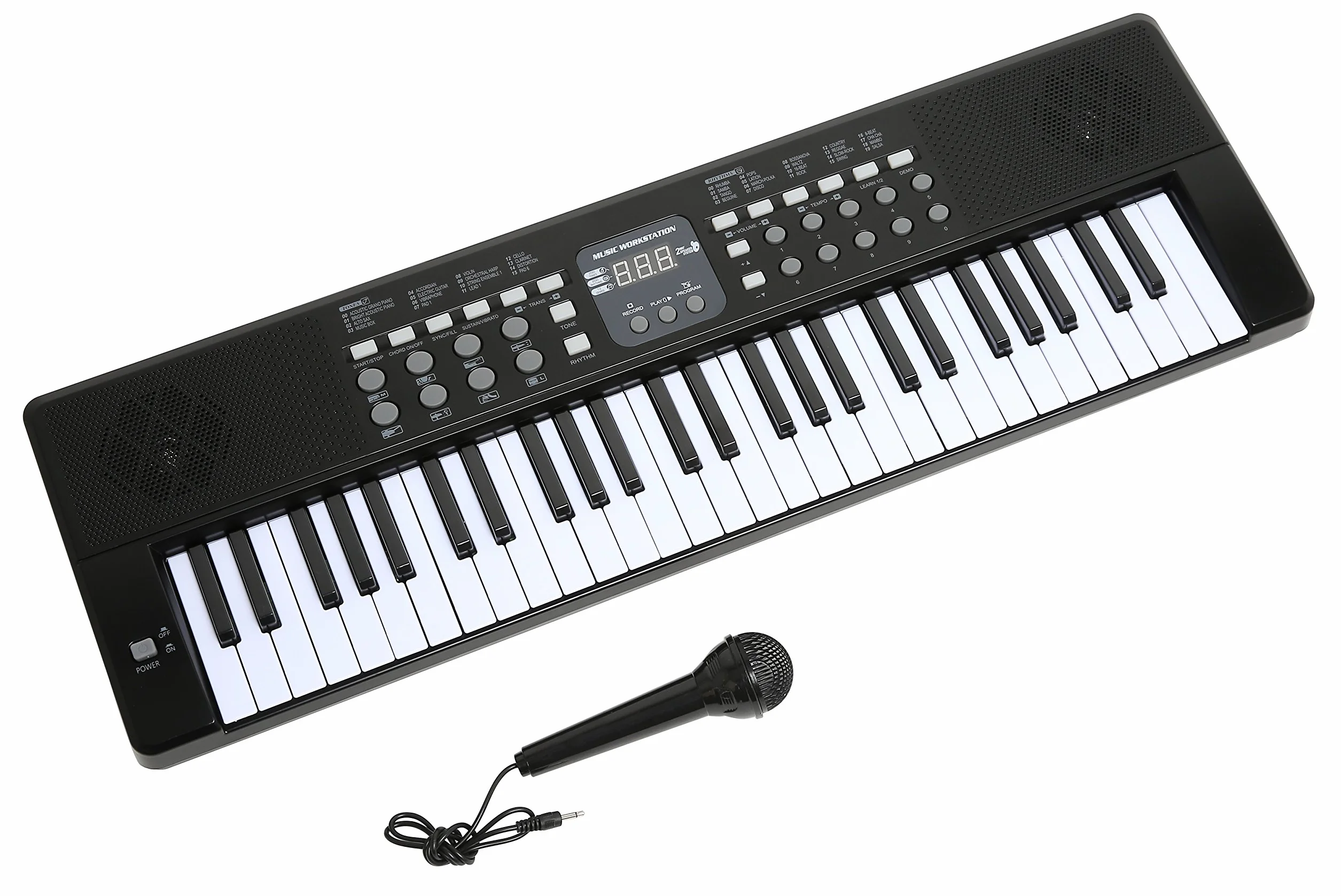 Axman LP5450- Teclado/keyboard con micrófono y conector de alimentación