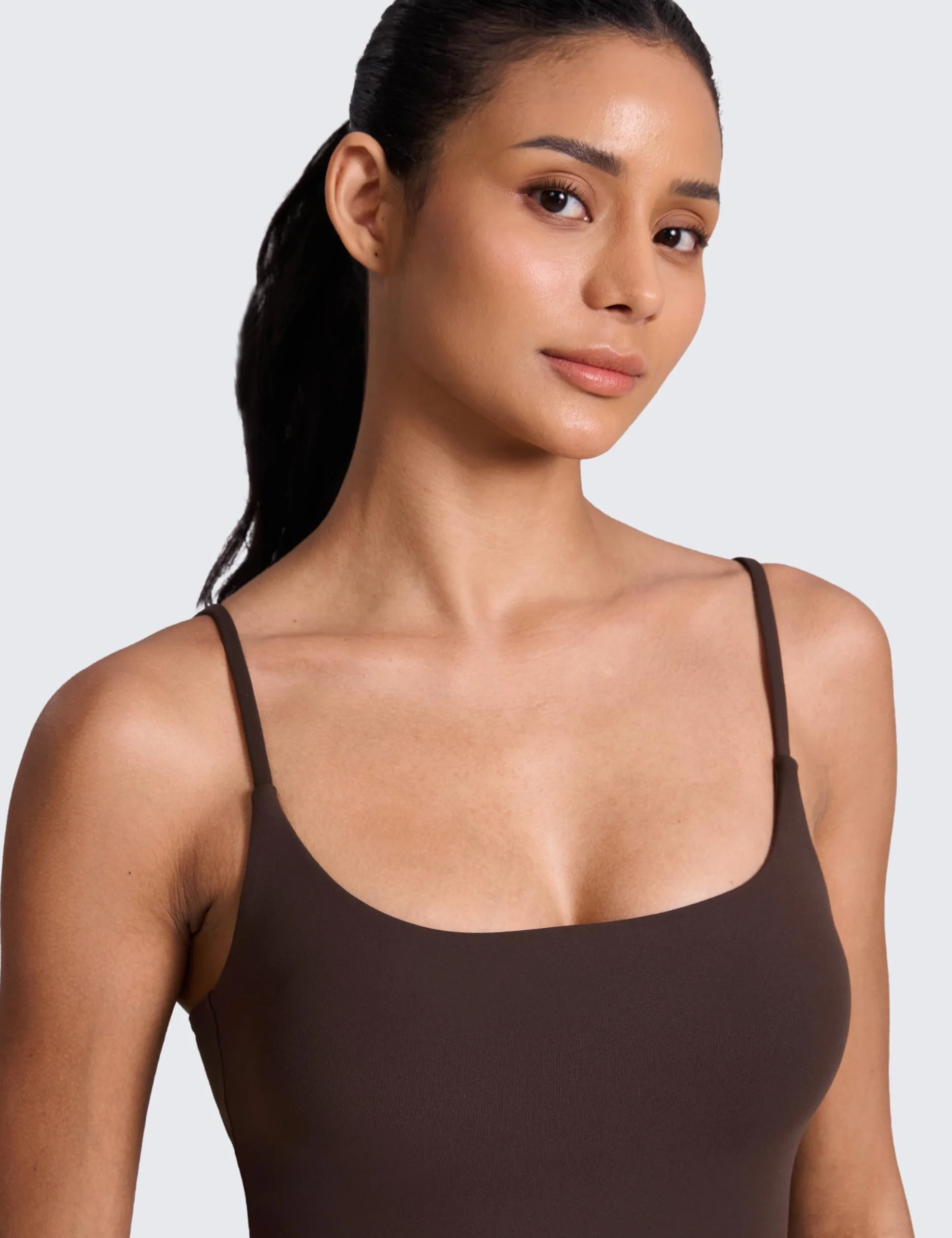 CRZ YOGA Butterlift Sujetador Deportivo Mujer Cuello Redondo Espalda en U Crop Top