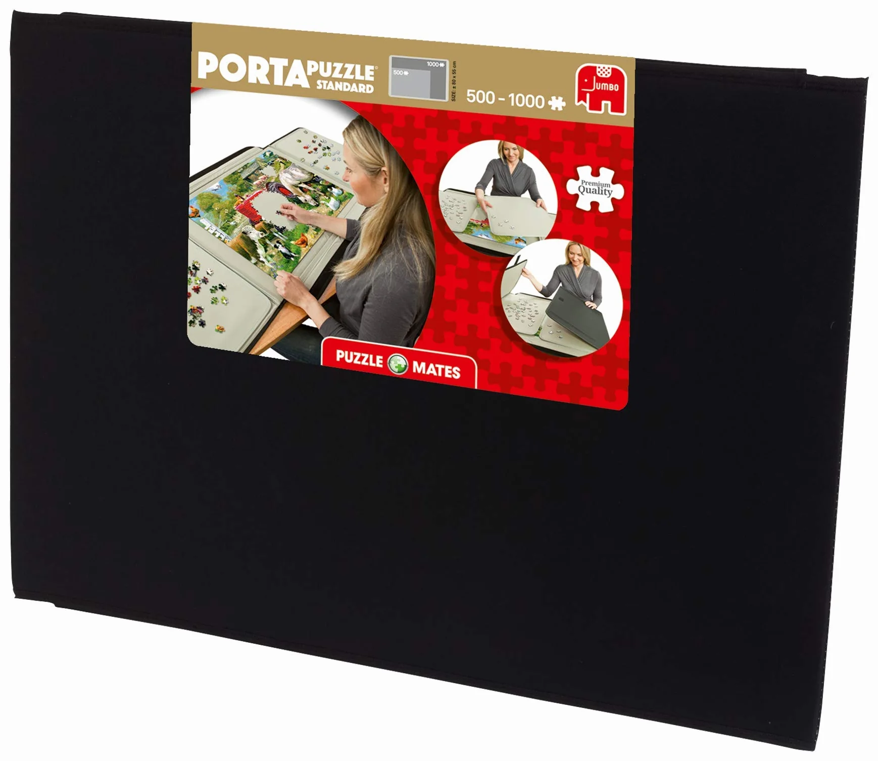 Portapuzzle de Jumbo Games - Alfombrilla grande para rompecabezas de hasta 1000 piezas y accesorios