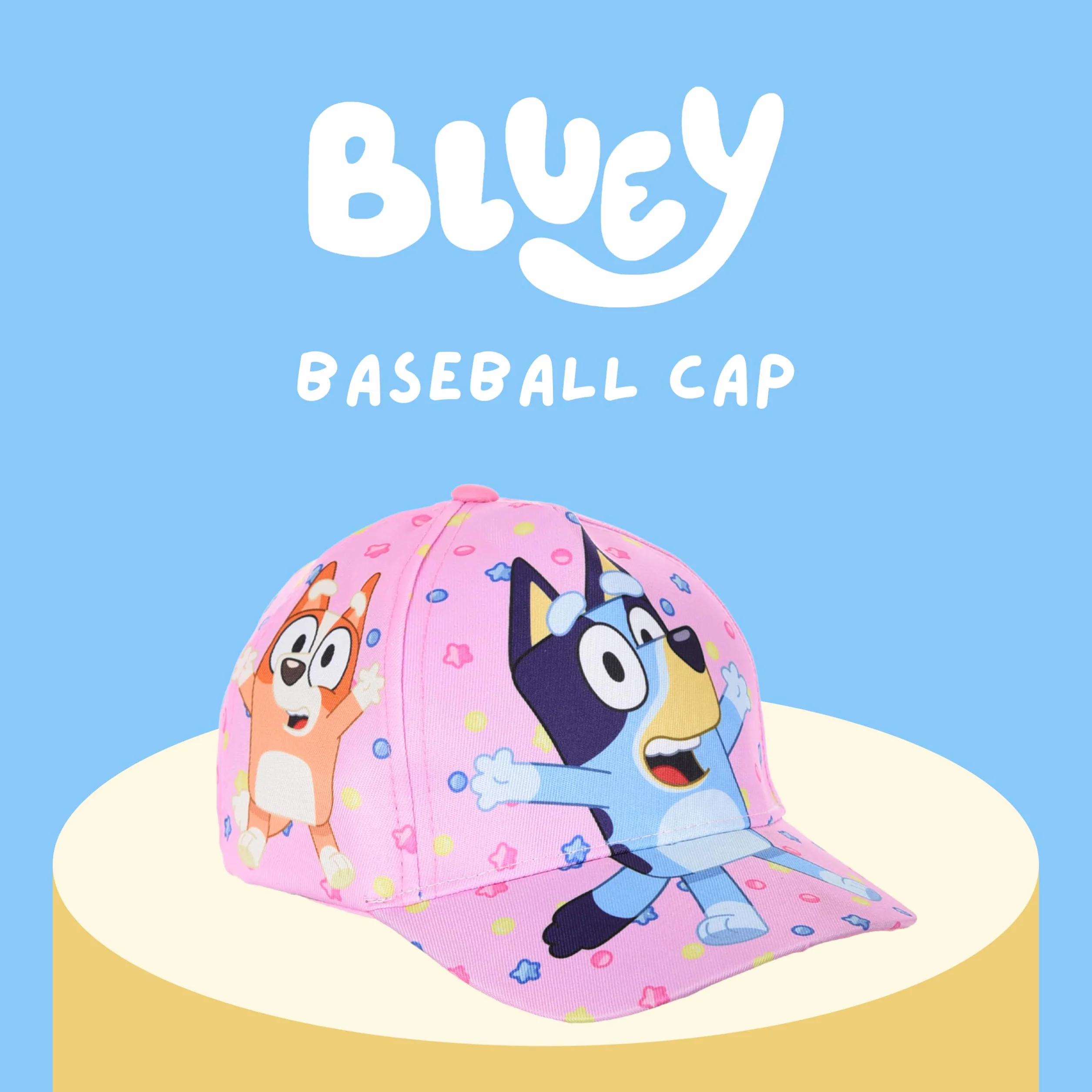 Bluey Gorra de Beisbol Clasica para Niños Niñas Bingo Coco Chloe