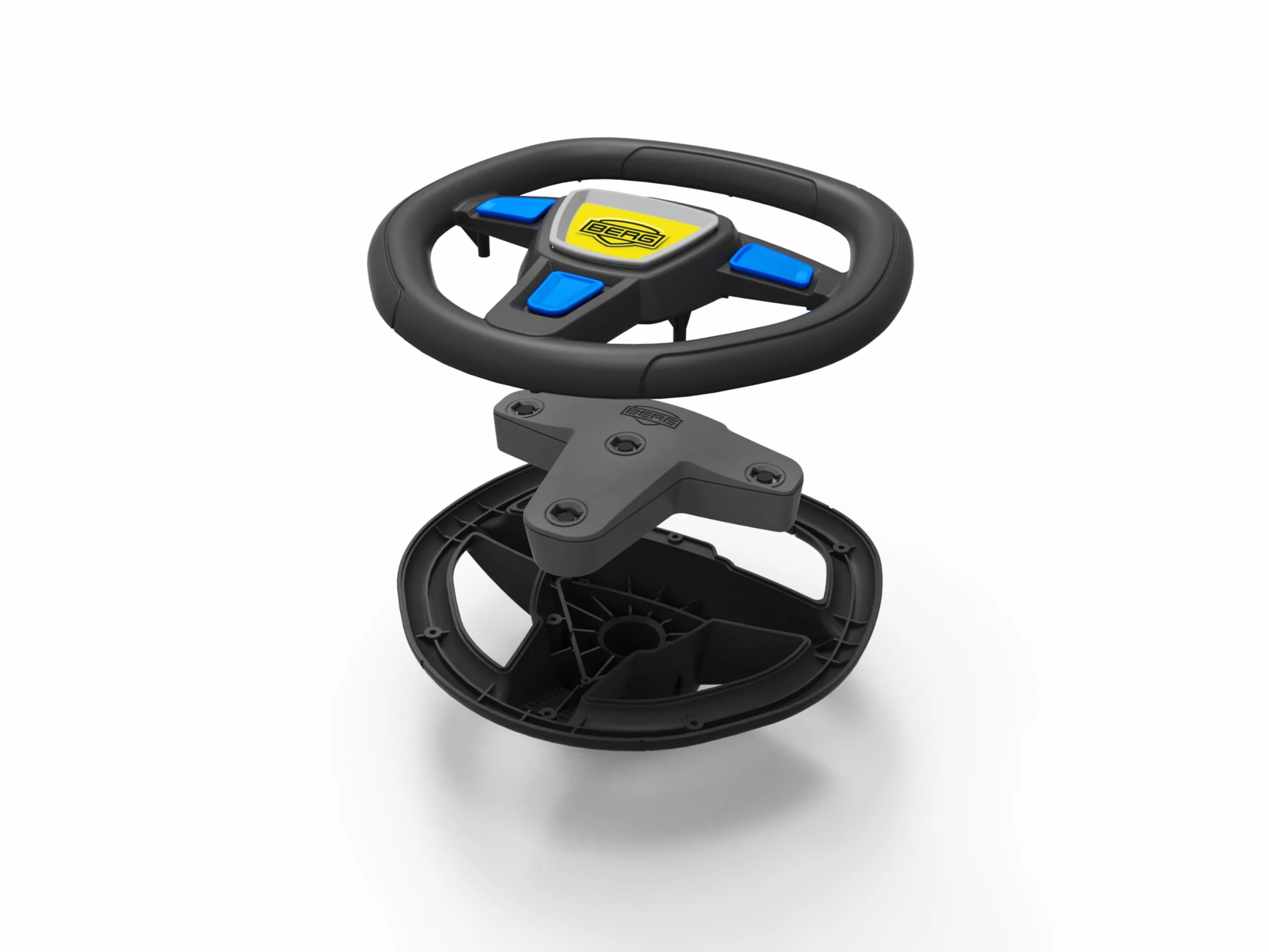 BERG Kart a Pedales Soundbox Race | cuadro de acero resistente, asiento regulable, eje oscilante estable
