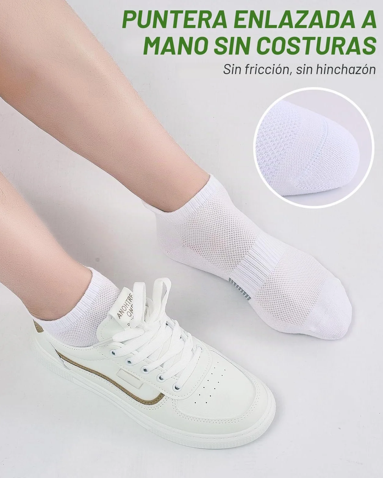 Calcetines Deportes de Bambú para Mujer 6 Pares Calcetines Cortos Running Transpirables Tobilleros