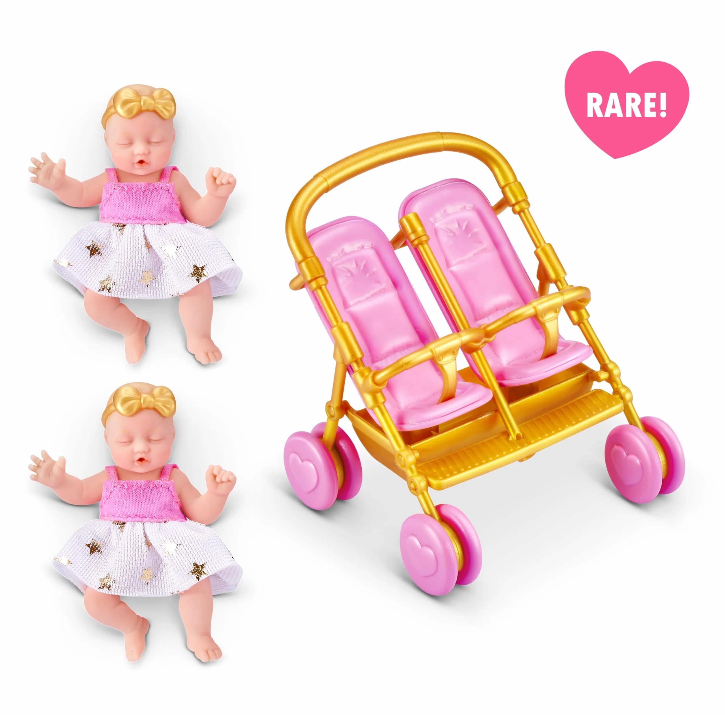 My Mini Baby Serie 2 de ZURU, cápsula misteriosa Coleccionable, Juguete para niñas, bebé Realista en Miniatura, Kit de Juego y Accesorios