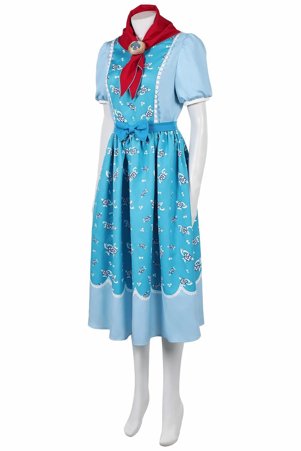 Holly Wheeler Disfraz Holly Azul Vestido Marrón Capa Capucha Strange Disfraz Carnaval Halloween