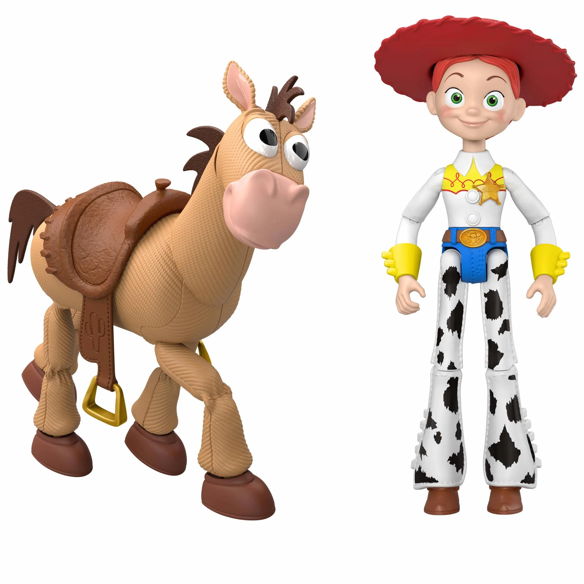 Mattel Disney Pixar Toy Story 5 Pack 2 Figuras de acción articuladas 17,78 cm Jessie y Perdigón JKV21