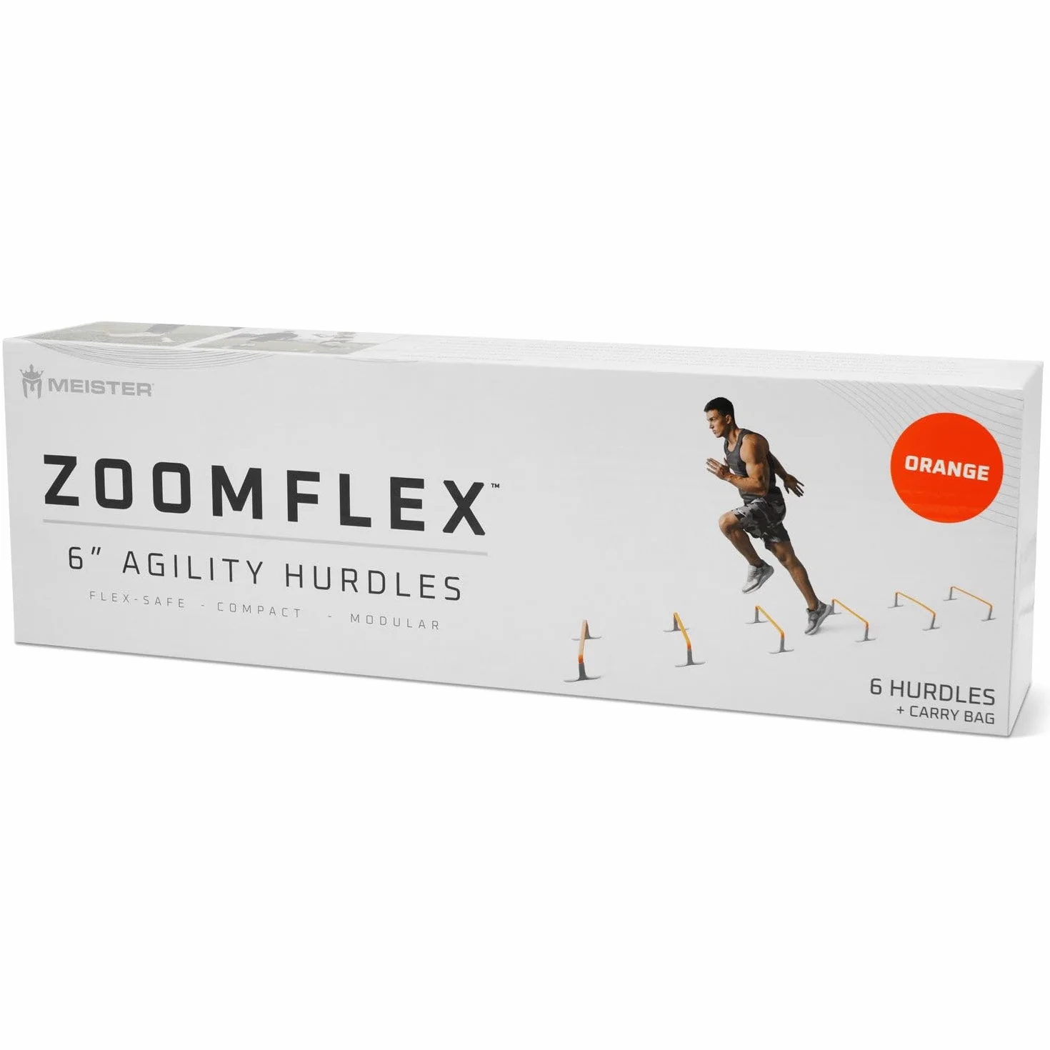 Meister ZoomFlex Obstáculos de agilidad con bolsa de transporte, entrenamiento de velocidad modular Flex-Safe