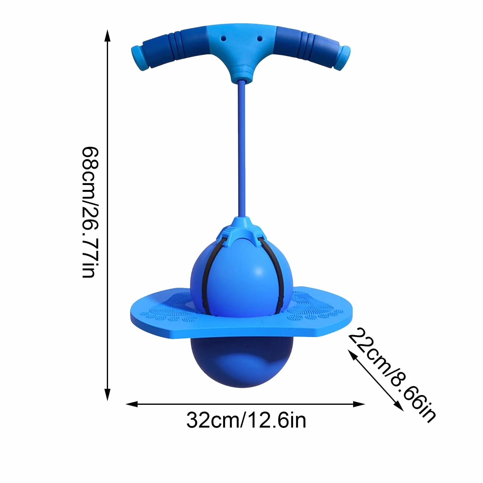 Pelota Saltarina para Niños, Bola De Equilibrio Paras Saltar, Tabla De Rebote Paras Saltar, Saltarín con Bomba Y Mango, para Niñas Niños Y Adultos