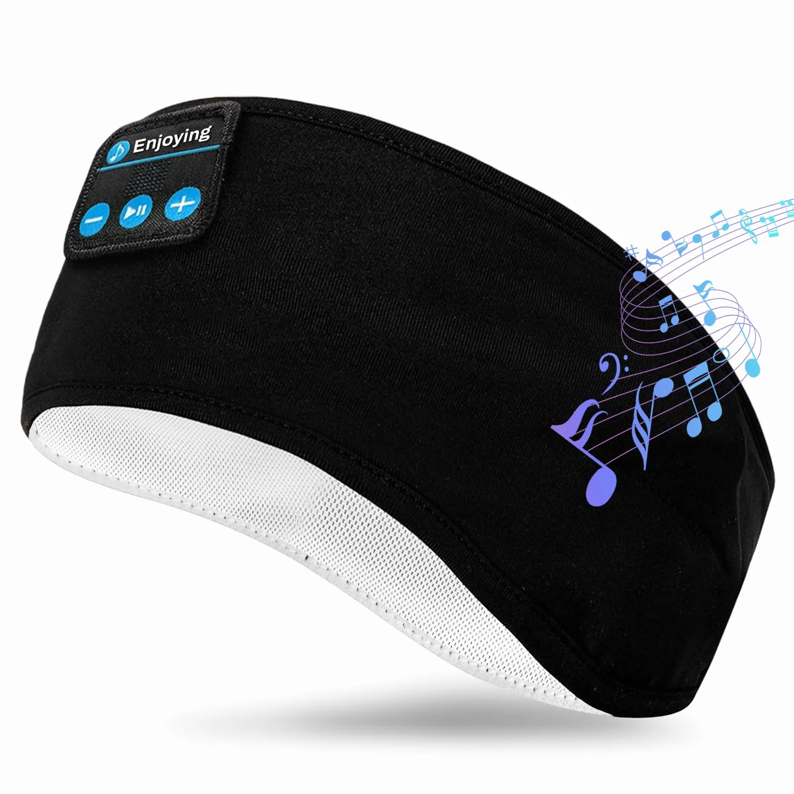 Auriculares para Dormir Bluetooth 5.4, Diadema Deportiva Antifaz, Música, Correr (Negro)