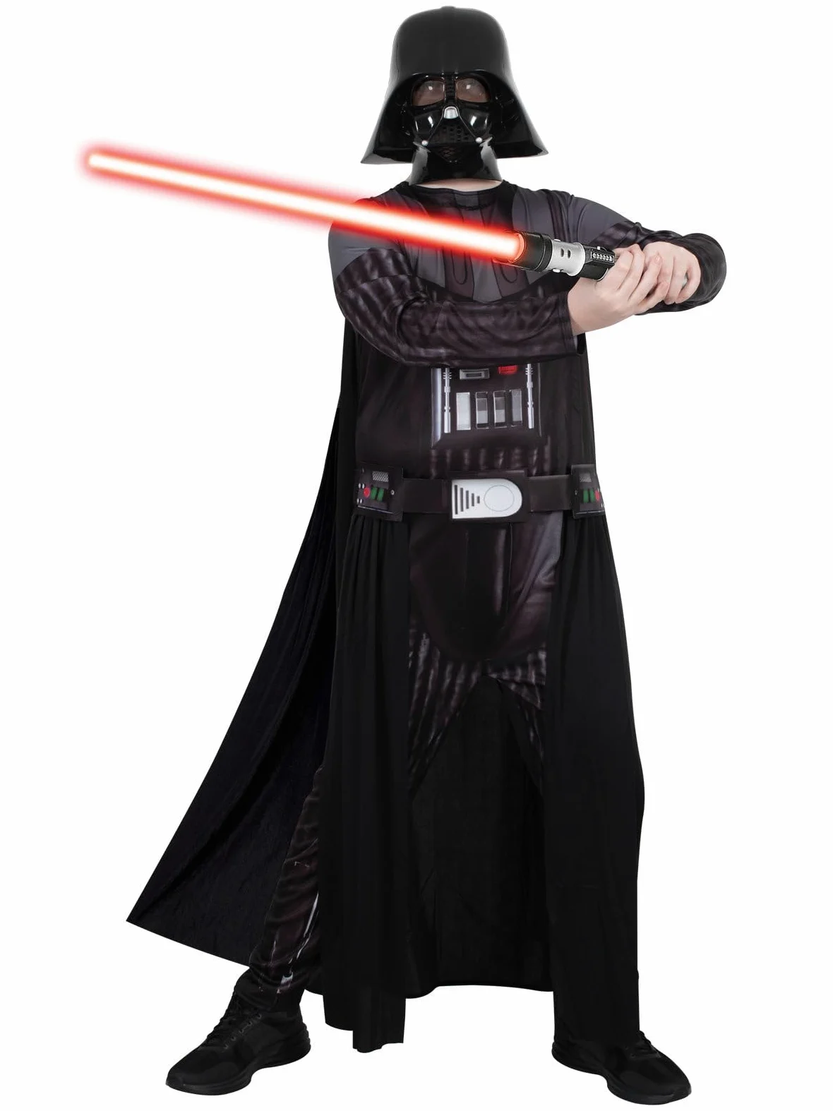 Rubies Disfraz de Darth Vader para adulto, Jumpsuit con capa y máscara. Oficial de Star Wars, para Carnaval, Navidad, Cumpleaños, Fiestas y Halloween.