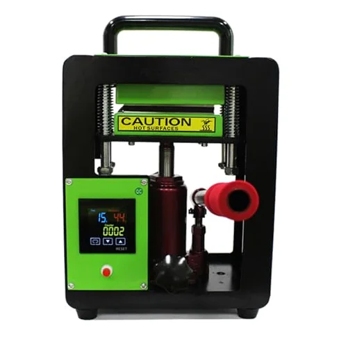 Máquina hidráulica del calor de la prensa de la colofonia de 5 toneladas con el temporizador del LCD 0-250C para la extracción de flores de estampado en caliente de las bolsas de cuero de la PU Contro