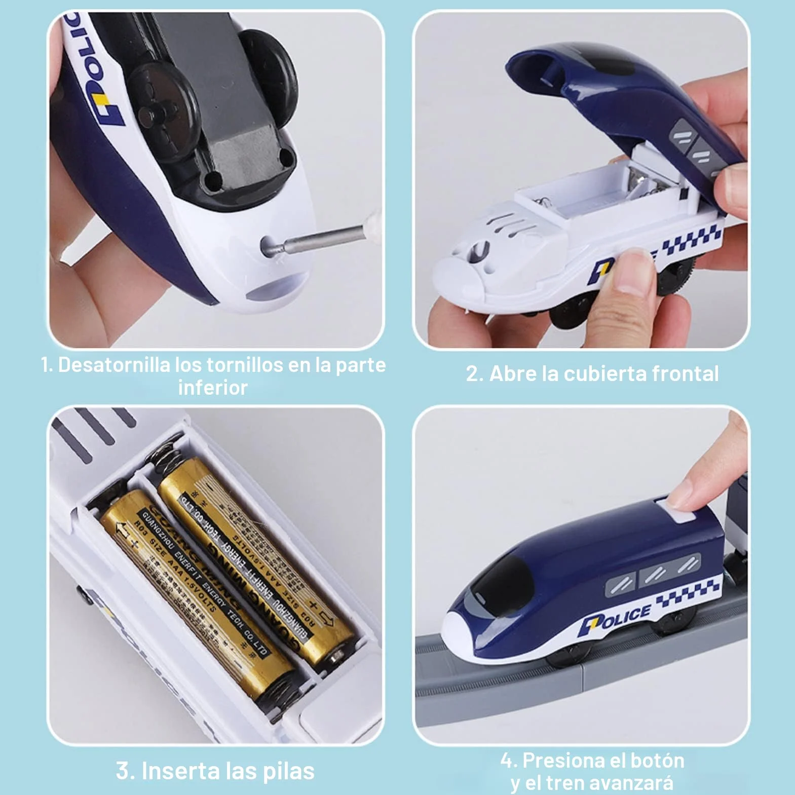 Wdmiya Ferrocarril eléctrico para niños 3 4 5 6 7 8 años, sistema de carril flexible con 66 piezas, vehículos de construcción y nave espacial, juego de carreras creativo para niños y niñas (66