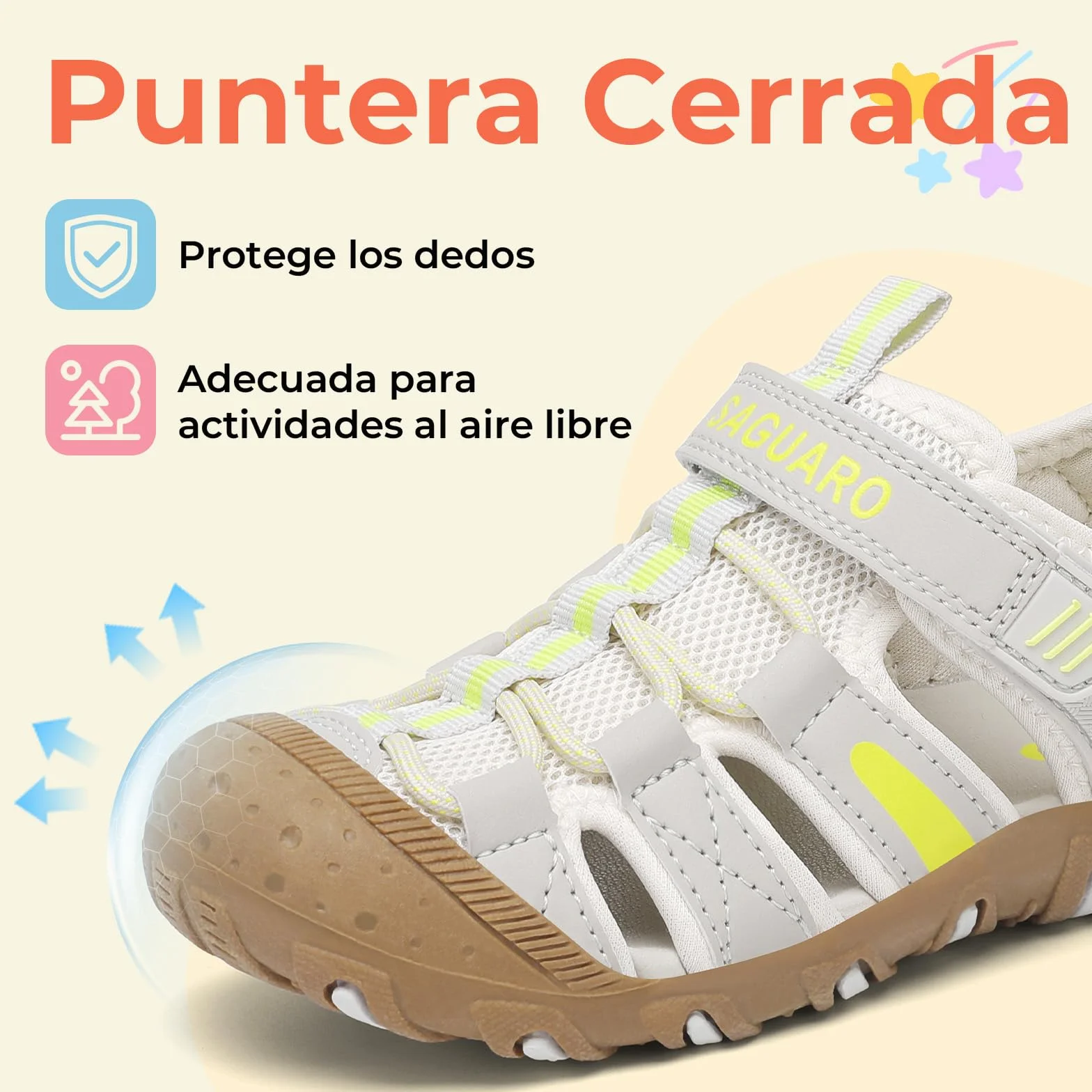 SAGUARO Sandalias Niña Verano Trekking Senderismo Talla 25-38