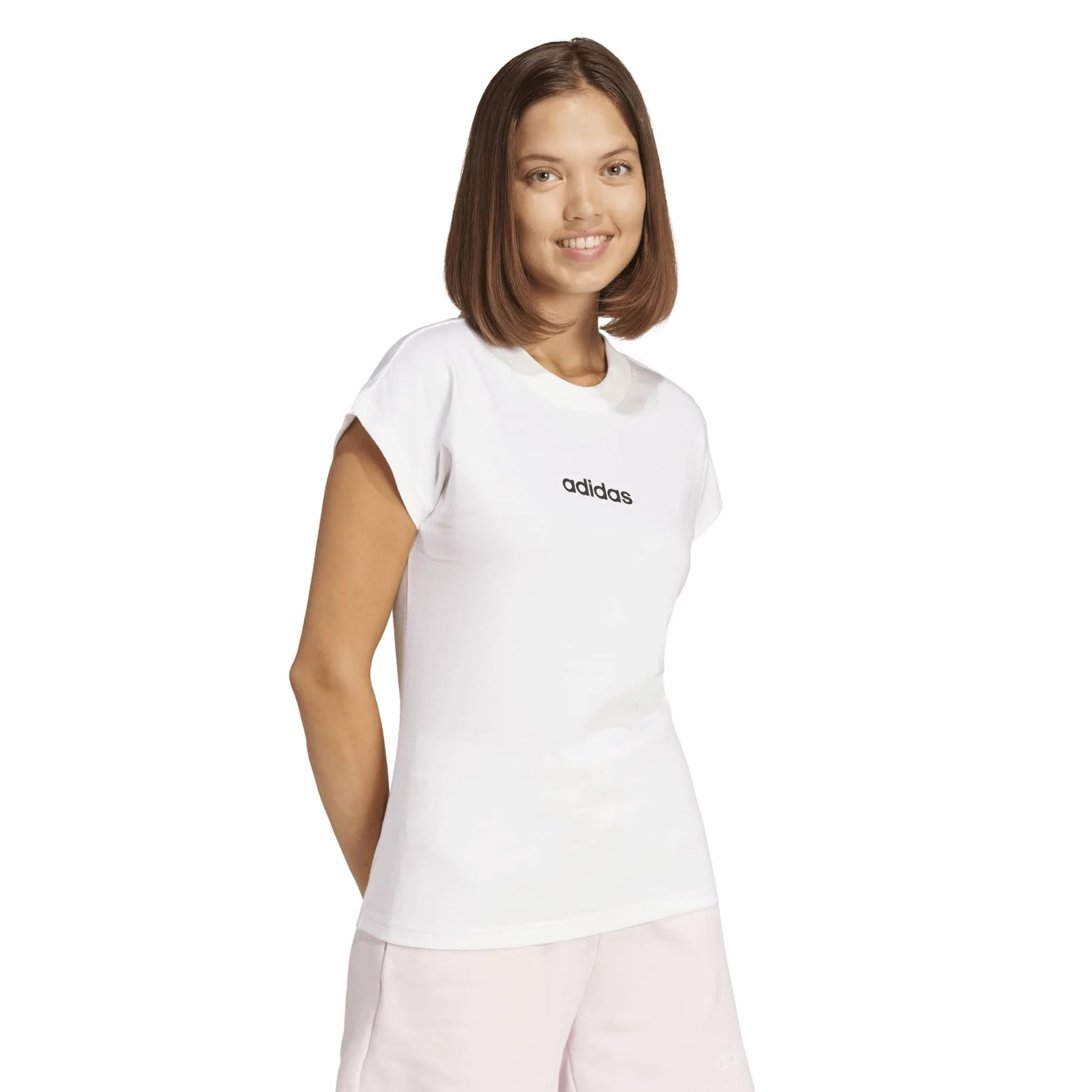 Adidas Women's Essentials Linear Cotton Camiseta