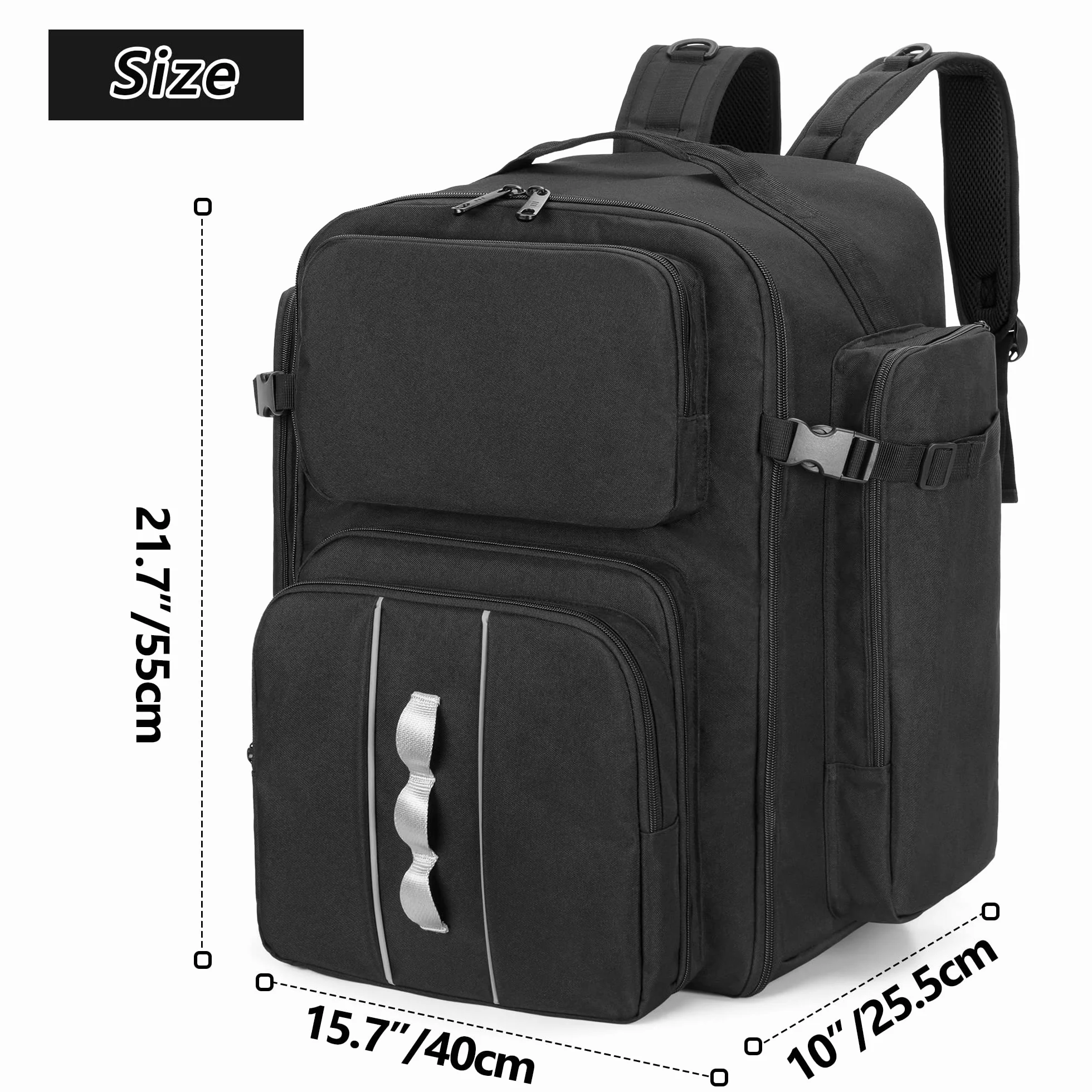 GOBUROS Mochila RC para coche 1/10, bolsa de almacenamiento con múltiples bolsillos