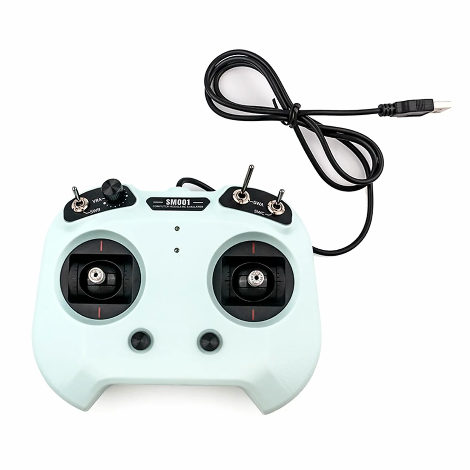 SM001 Simulador de 8 canales, modelo de avión, control remoto, compatible con software de simulación de vuelo múltiple, amantes del vuelo